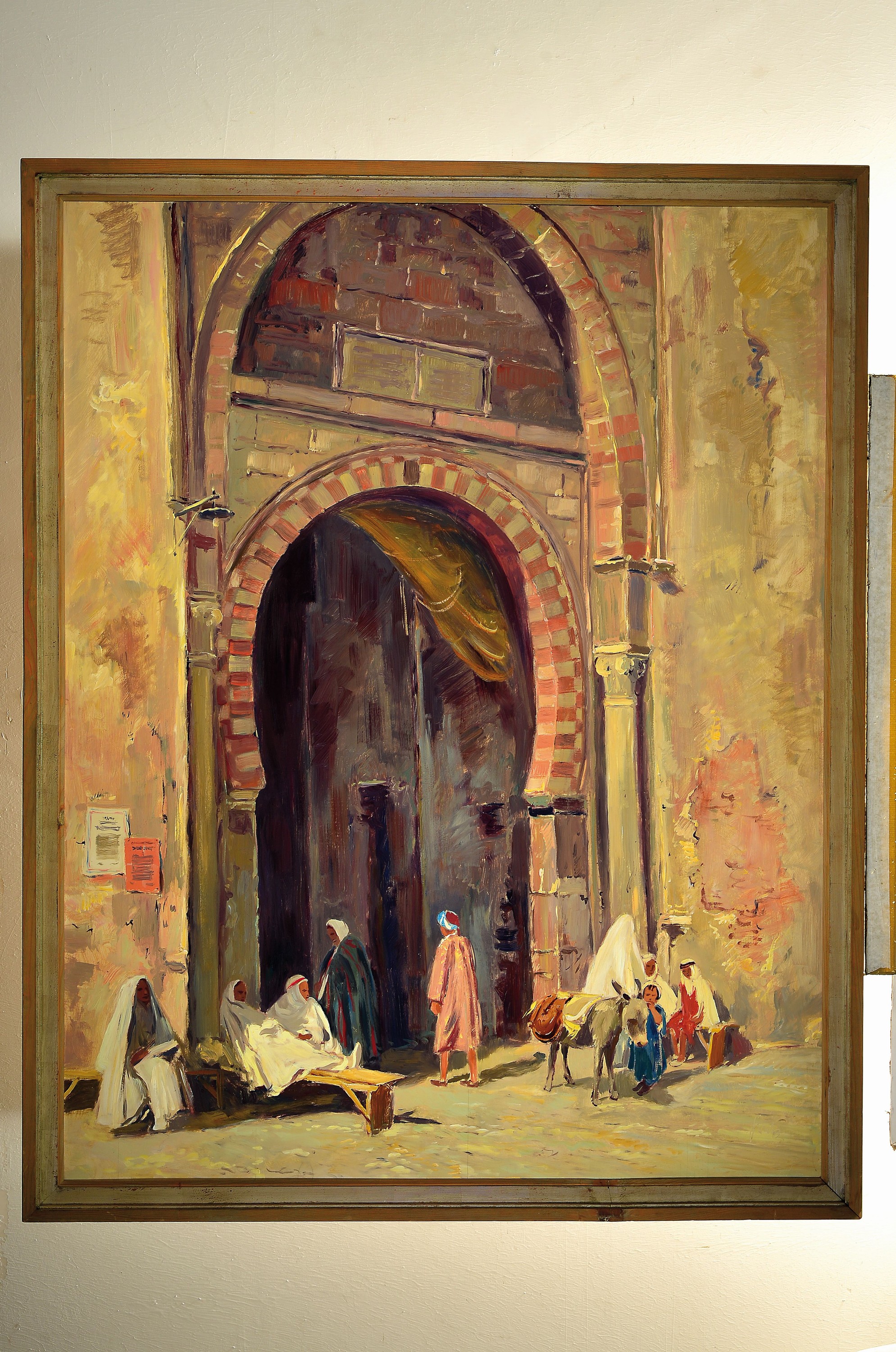 Detail k: Karl Graf, 1902-1986 Speyer, In Tunesien, Öl/Platte, sign., ca. 95x120cm, R.
