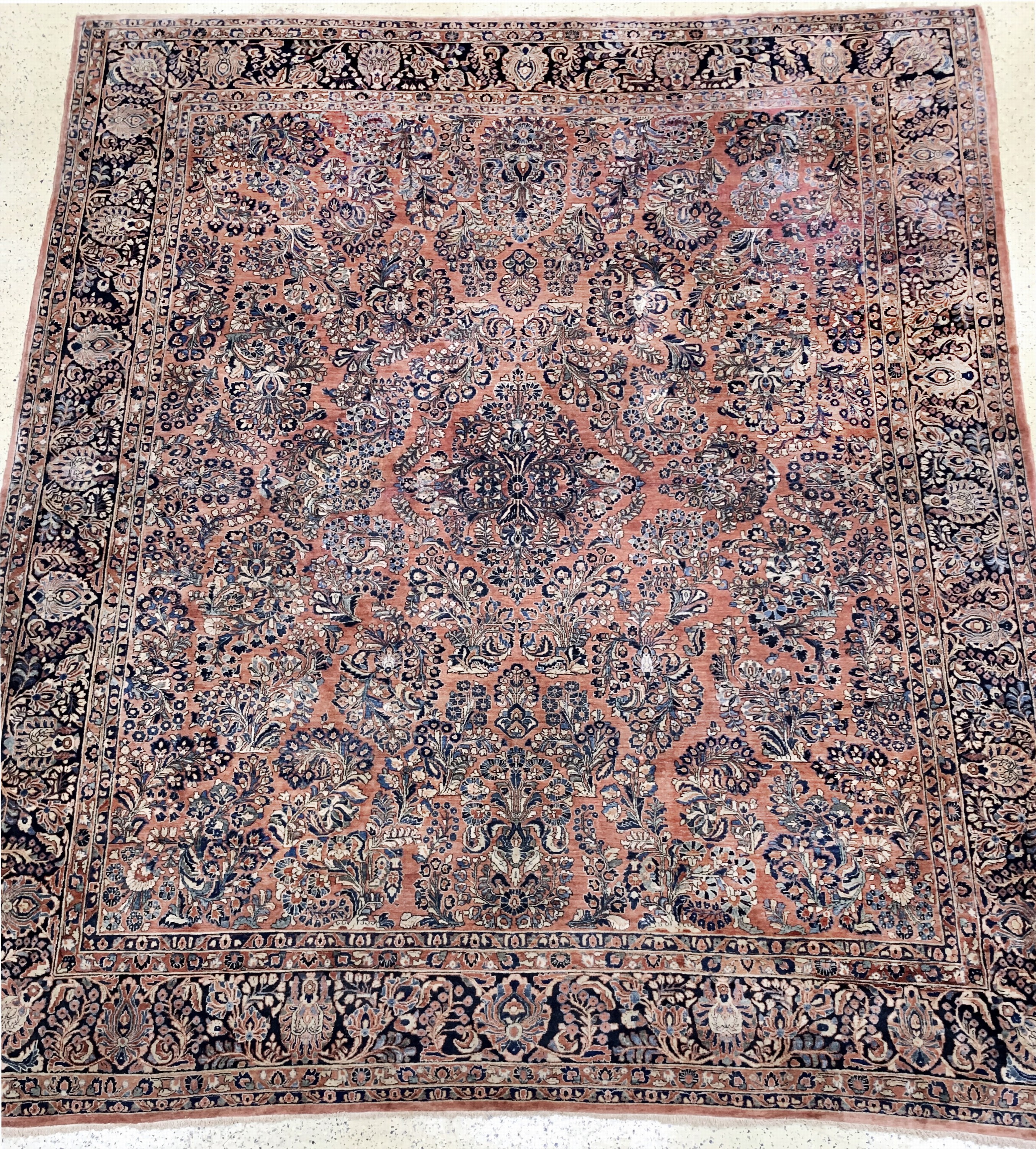 Us Re-Import Sarogh antik, Persien, um 1900, Wolle auf Baumwolle, ca. 420 x 370 cm, EHZ: 2