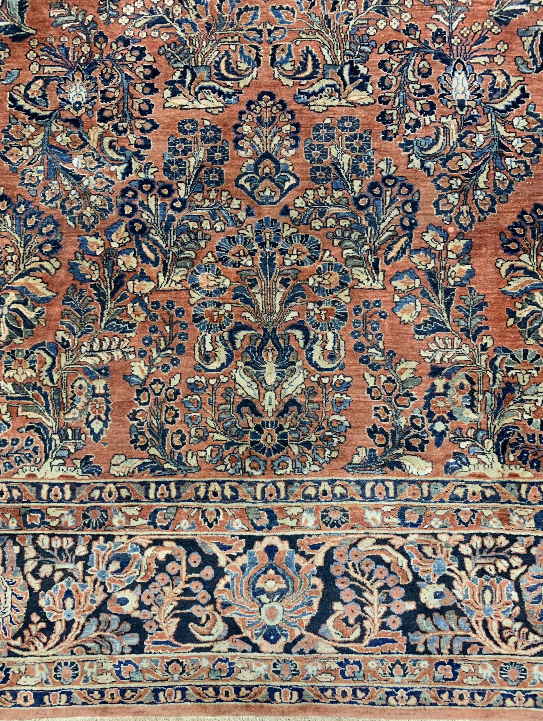 Detail b: Us Re-Import Sarogh antik, Persien, um 1900, Wolle auf Baumwolle, ca. 420 x 370 cm, EHZ: 2