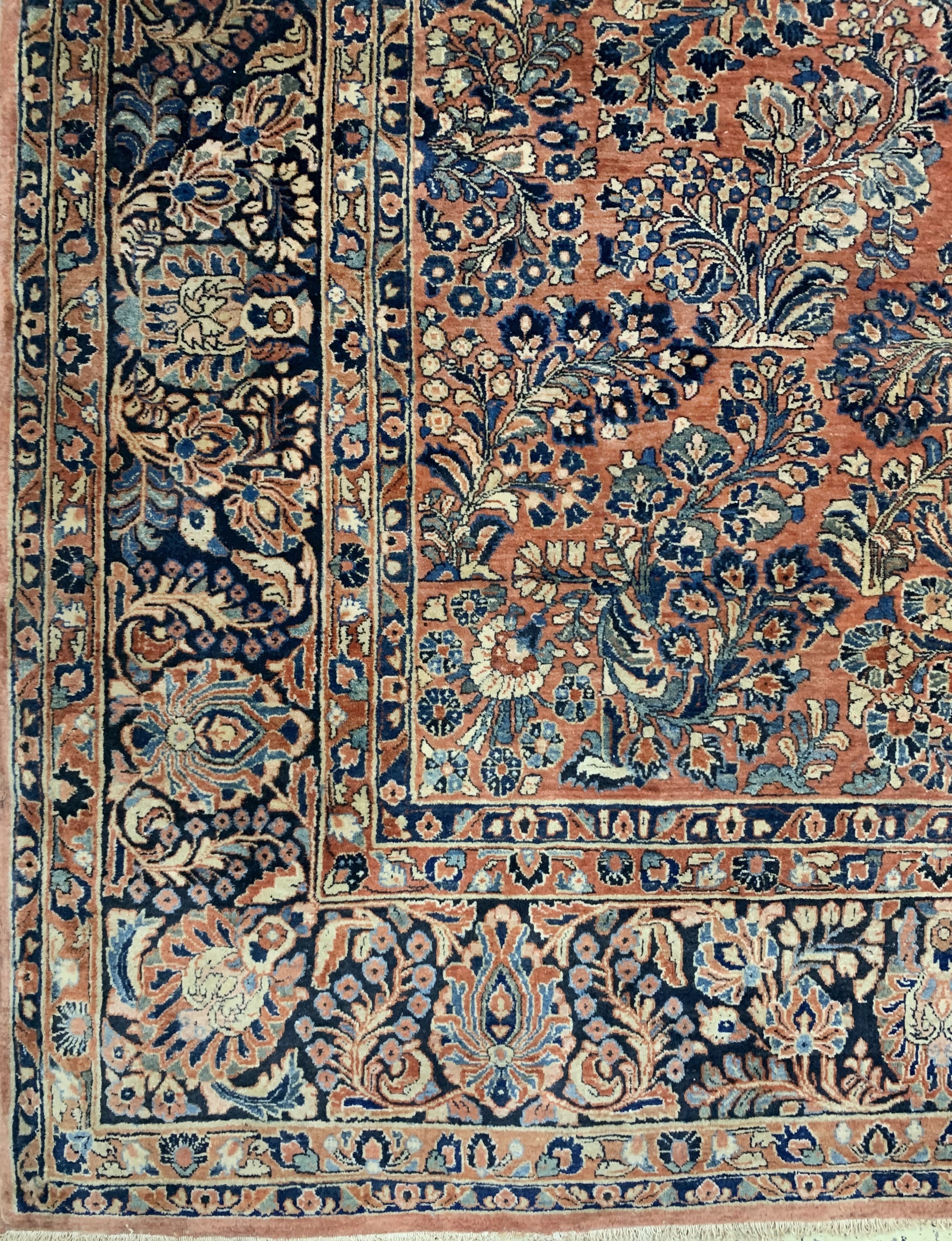 Detail c: Us Re-Import Sarogh antik, Persien, um 1900, Wolle auf Baumwolle, ca. 420 x 370 cm, EHZ: 2