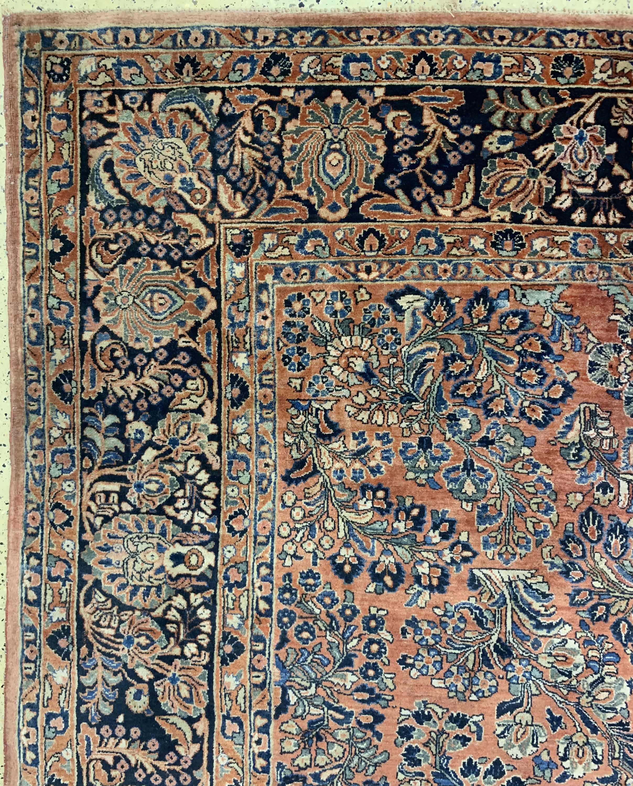 Detail e: Us Re-Import Sarogh antik, Persien, um 1900, Wolle auf Baumwolle, ca. 420 x 370 cm, EHZ: 2