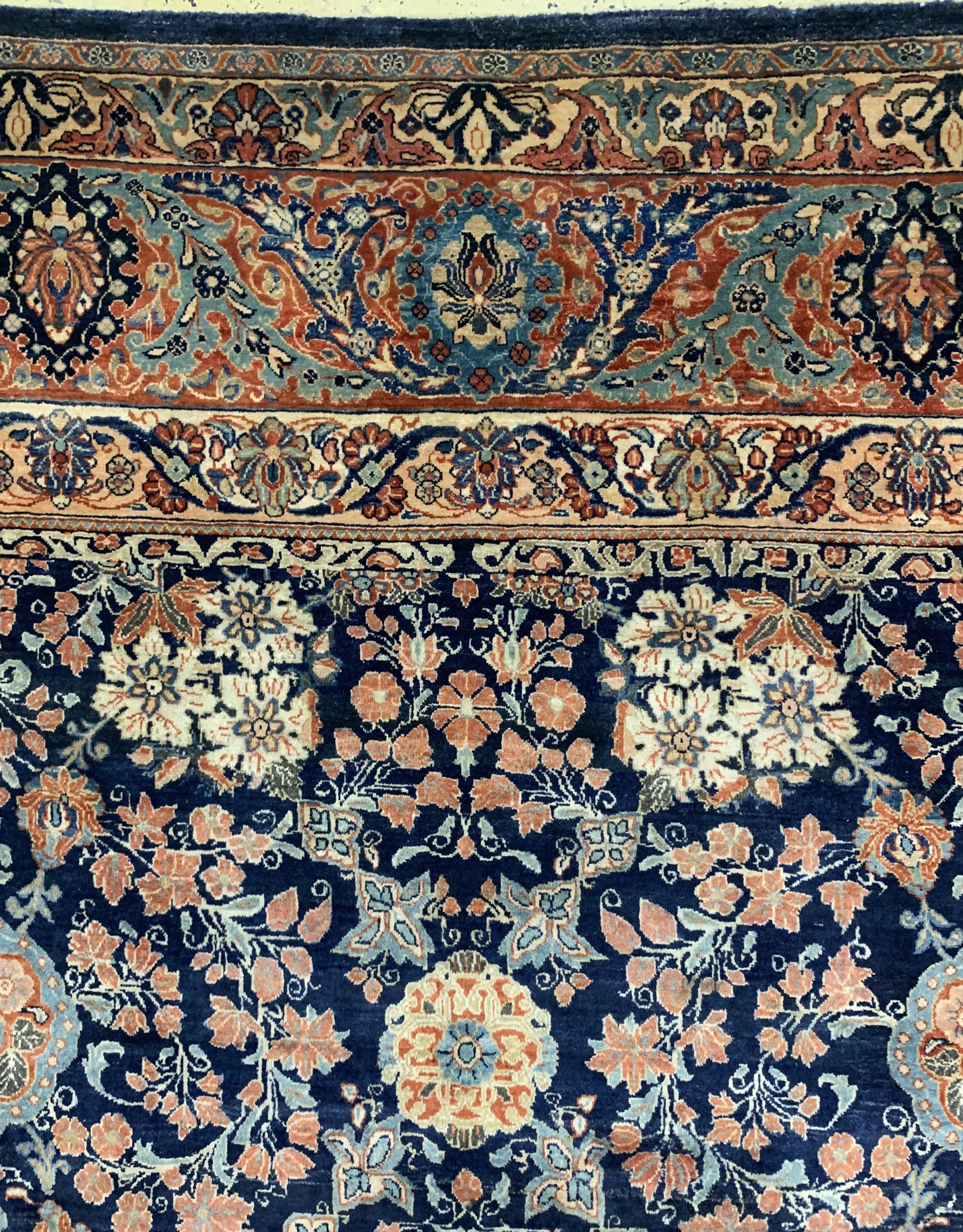 Detail f: Us-Re-Import Sarogh antik, Persien, um 1900, Wolle auf Baumwolle, ca. 445 x 370 cm, EHZ: 2