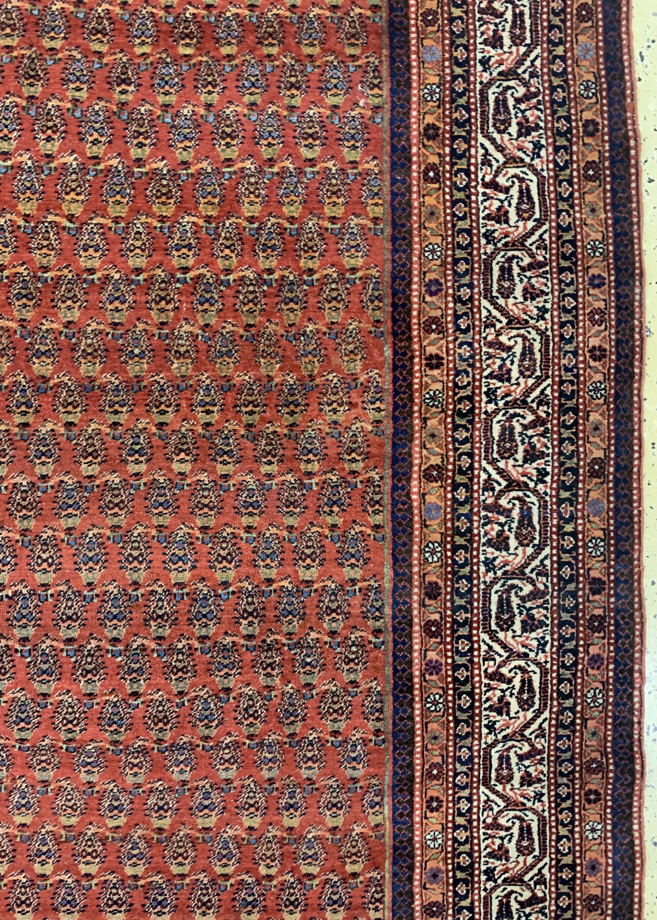 Detail c: Serabend"Kelley"antik, Persien, um 1900, Wolle auf Baumwolle, ca. 406 x 176 cm, EHZ: 3