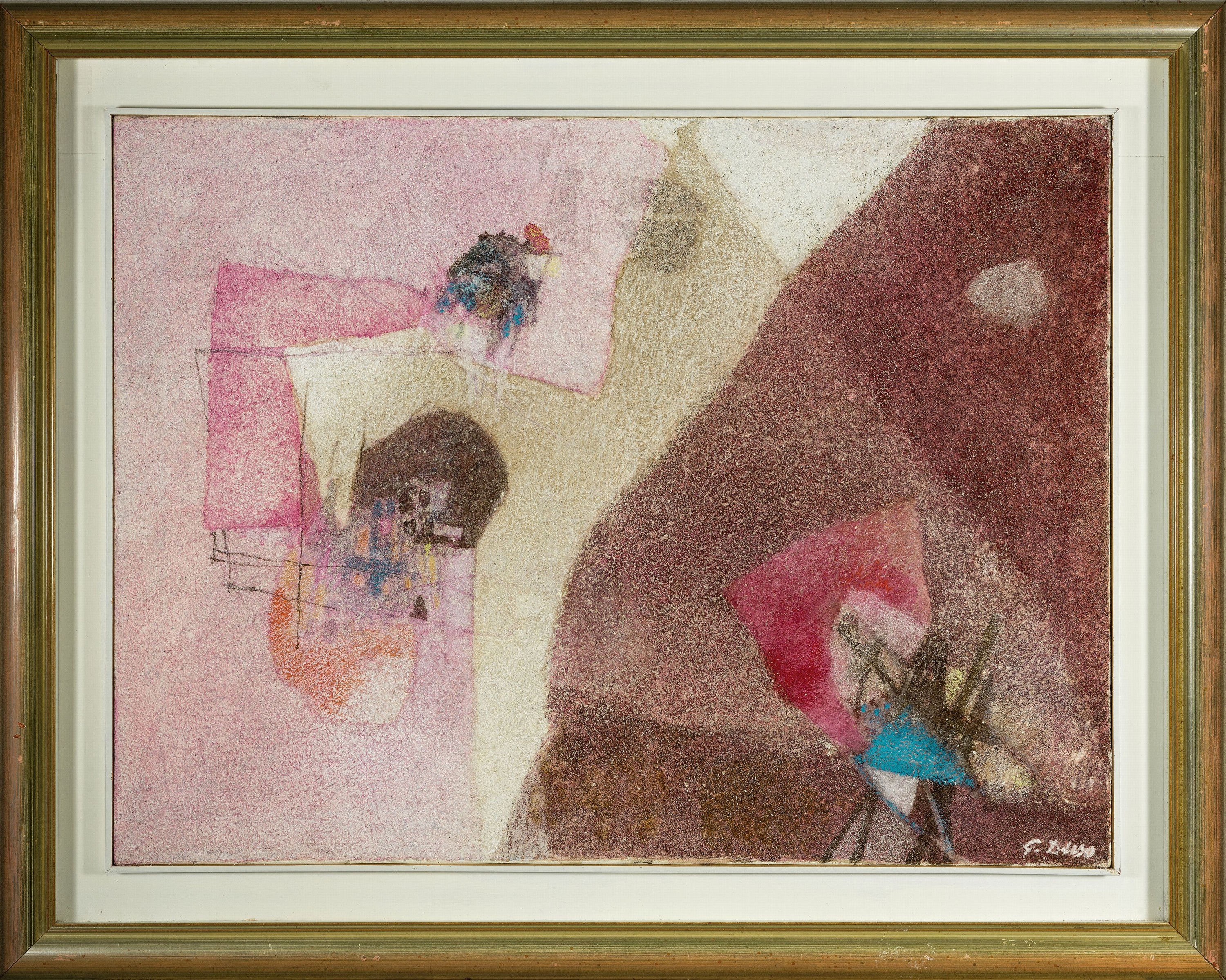 Detail k: Giovanni Duso, geb. 1936, Piazza Illuminata, Öl/Lwd, rechts unten signiert, ca. 60x80cm, u.Gl., R. ca. 79x99cm