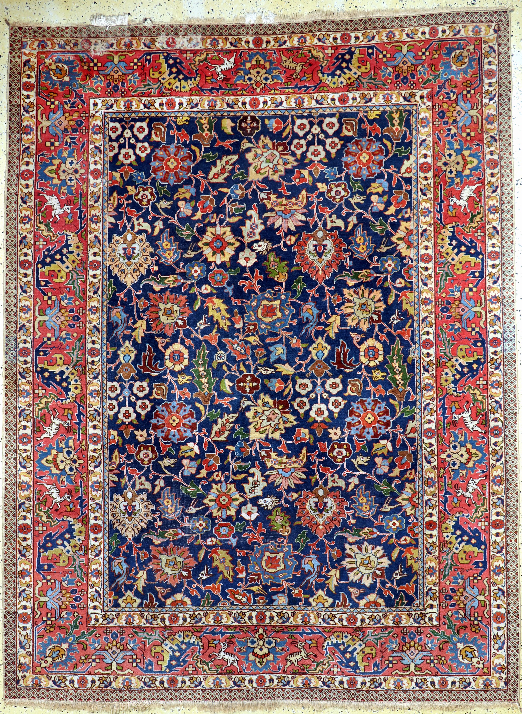 Täbriz alt, Persien, Anfang 20.Jhd, Wolle auf Baumwolle, ca. 290 x 220 cm, EHZ: 3(restaurierte Stelle).
