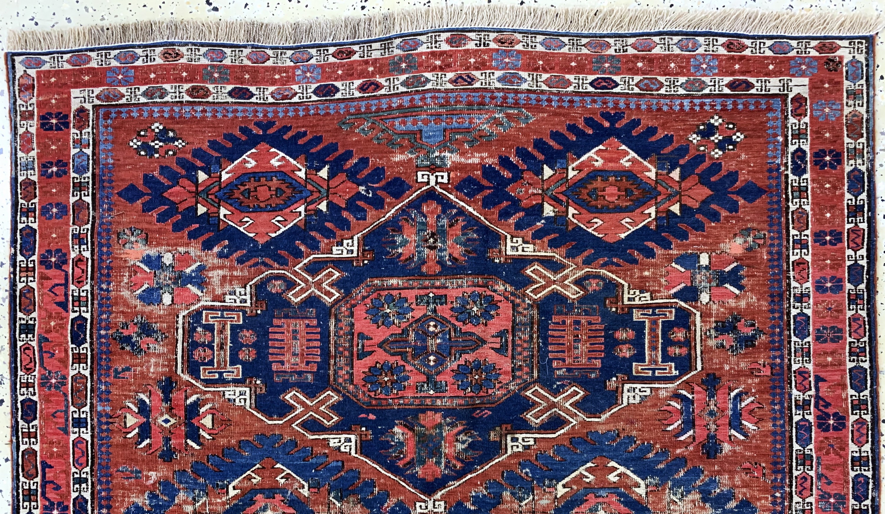 Detail a: Sumakh antik, Kaukasus, um 1900, Wolle auf Wolle, ca. 184 x 124 cm, EHZ: 4