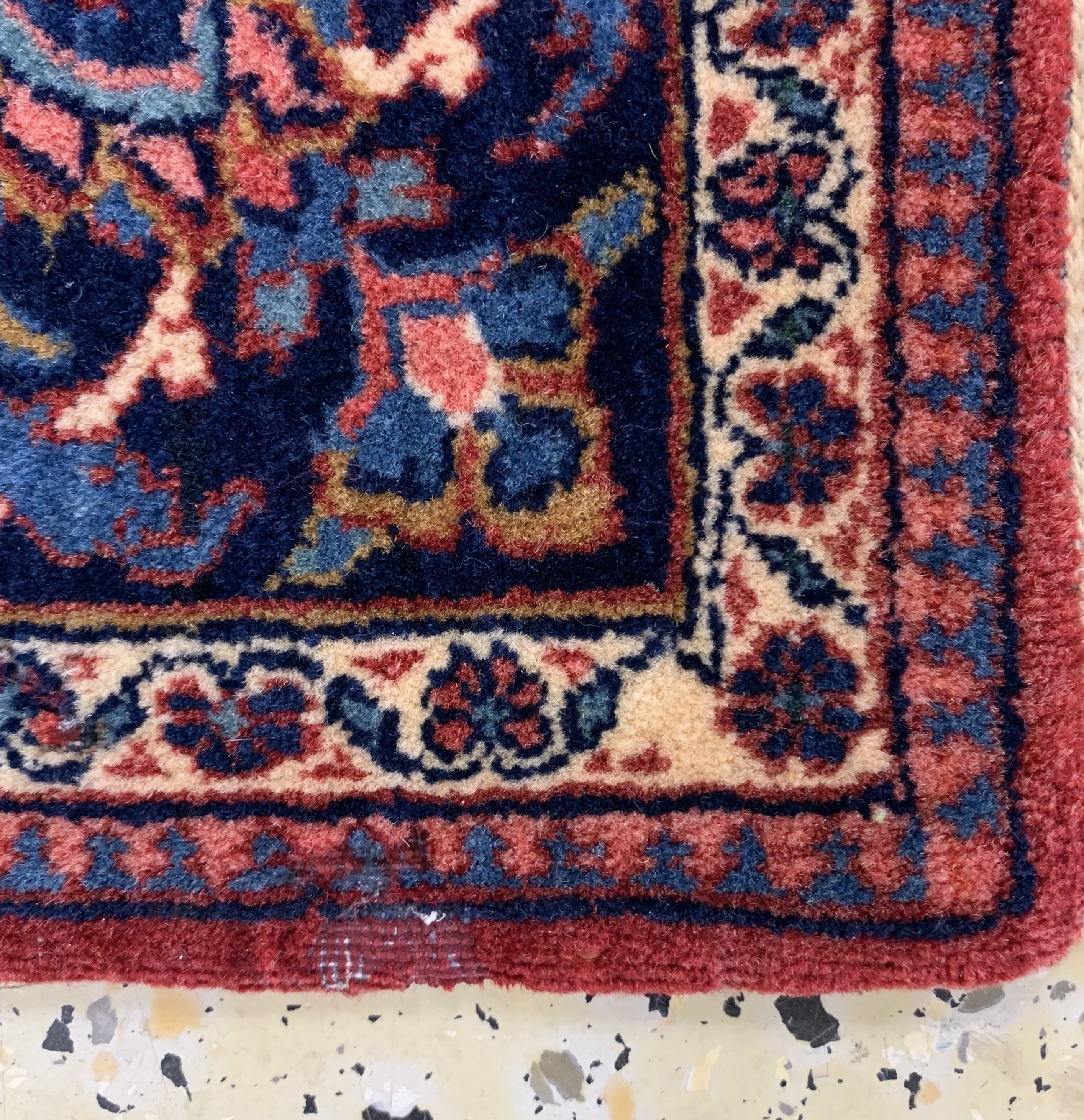 Detail e: Keschan Kork alt, Persien, Mitte 20.Jhd, Korkwolle, ca. 210 x 135 cm, EHZ: 2