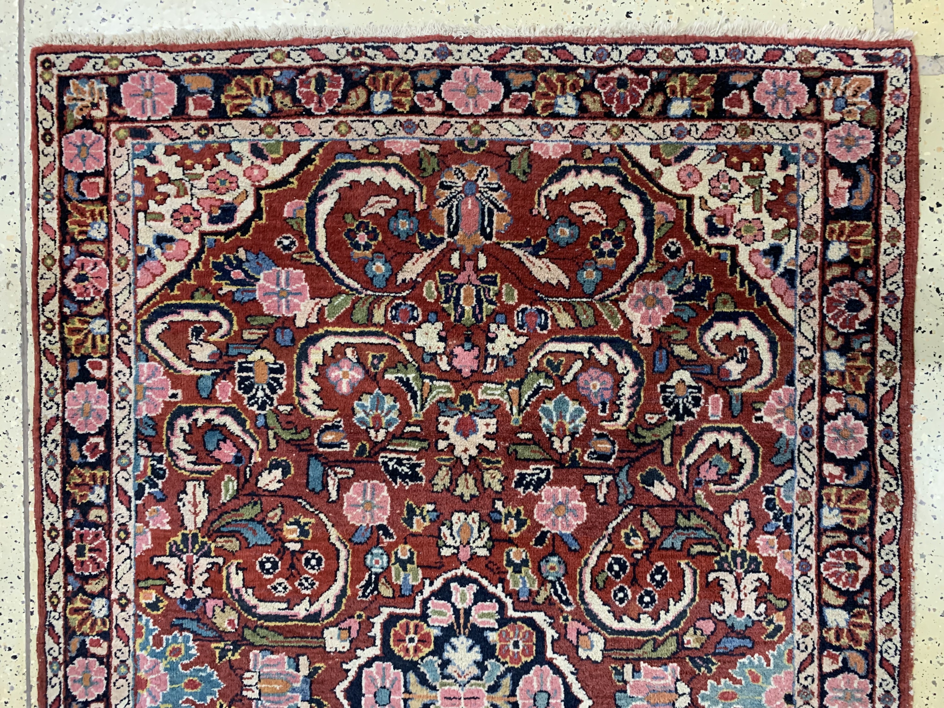 Detail i: Konvolut aus 4 Persische Brücken, Anfang 20.Jhd, Wolle auf Baumwolle, ca. 199 x 138 cm, EHZ: 2-3