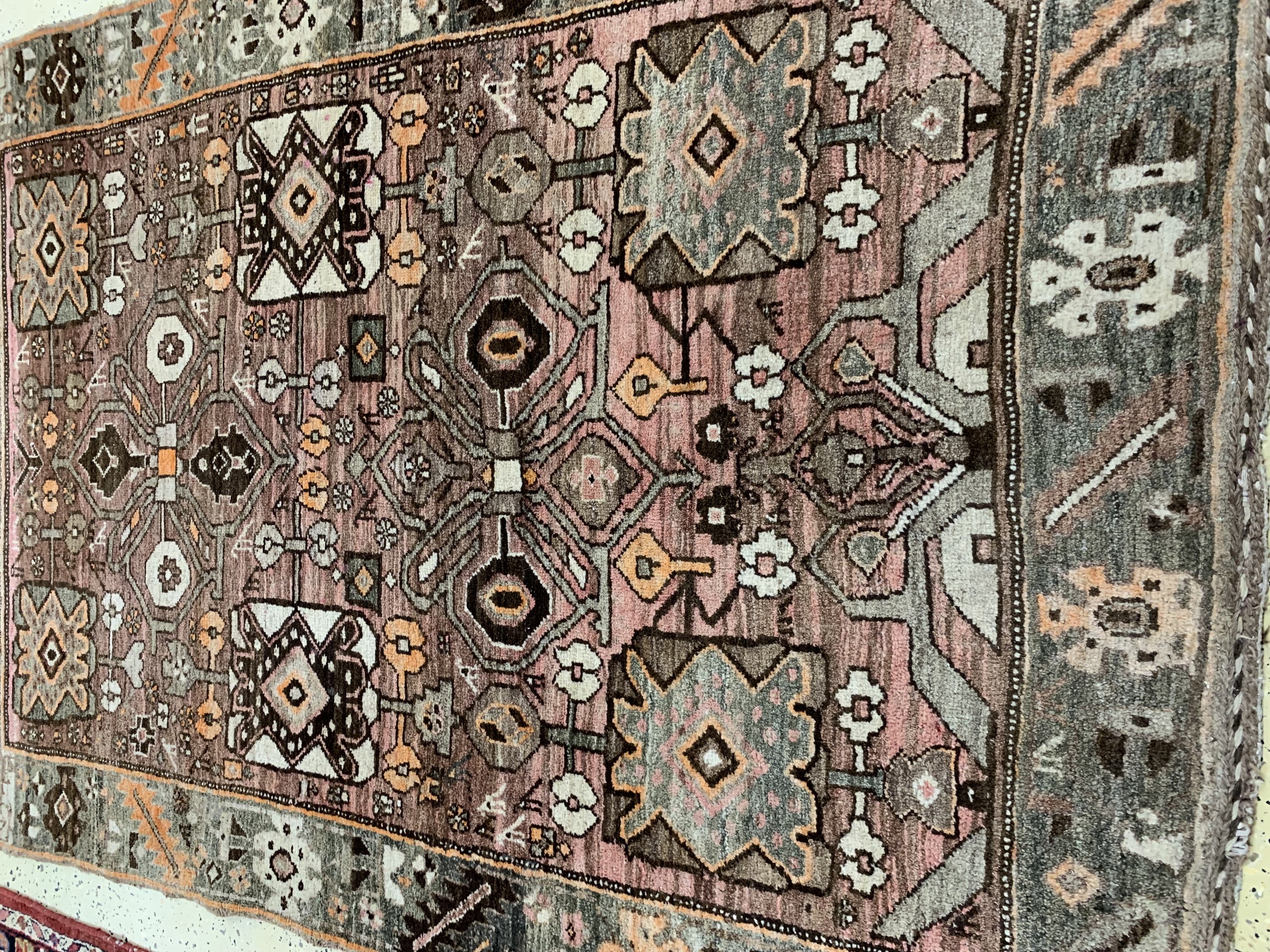 Detail o: Konvolut aus 4 Persische Brücken, Anfang 20.Jhd, Wolle auf Baumwolle, ca. 199 x 138 cm, EHZ: 2-3