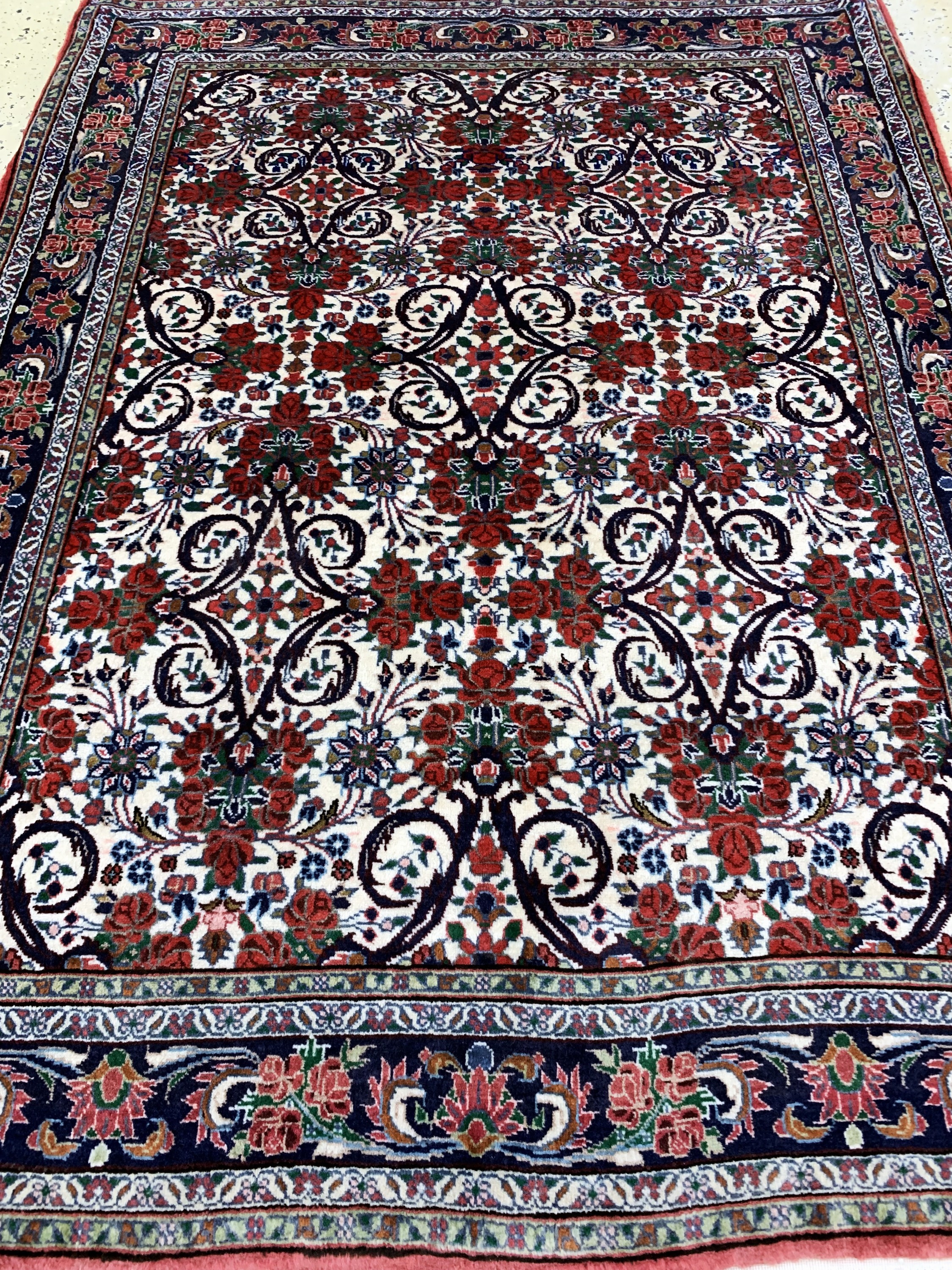 Detail d: Rosenbidjar Kork fein, Persien, Ende 20.Jhd, Korkwolle, ca. 147 x 110 cm, EHZ: 2