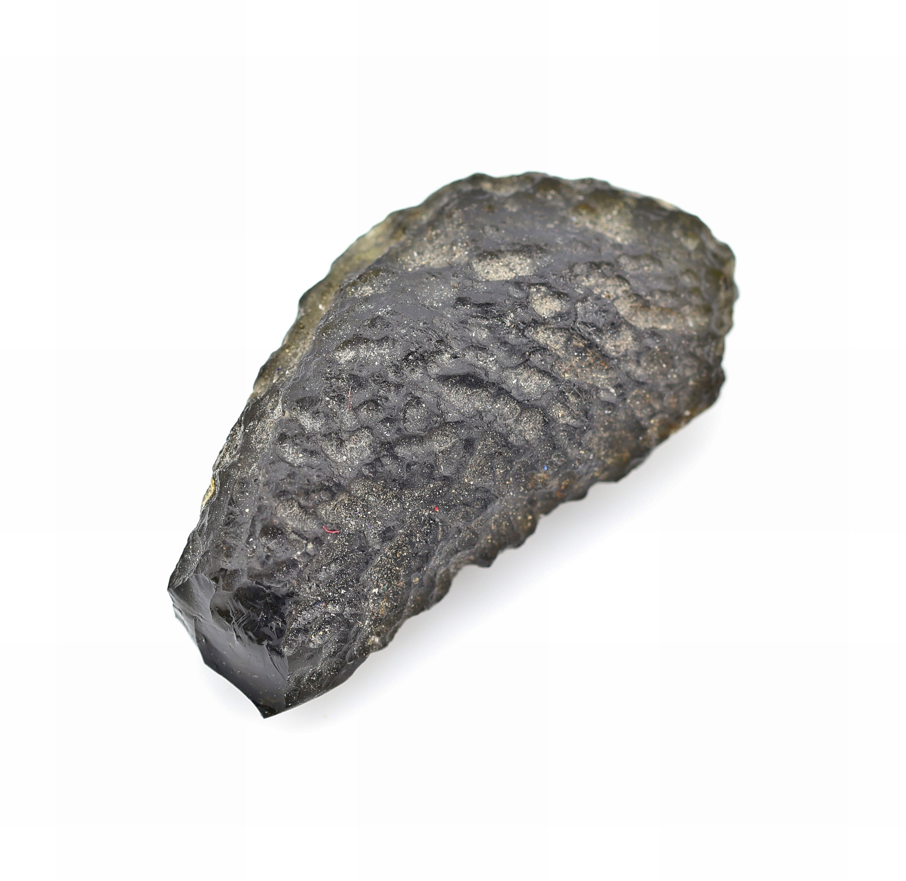 Loser Moldavit-Rohstein, ca. 64 ct, natürliches Glas, entstanden bei Meteorit- einschlag vor ca. 15 Mio. Jahren