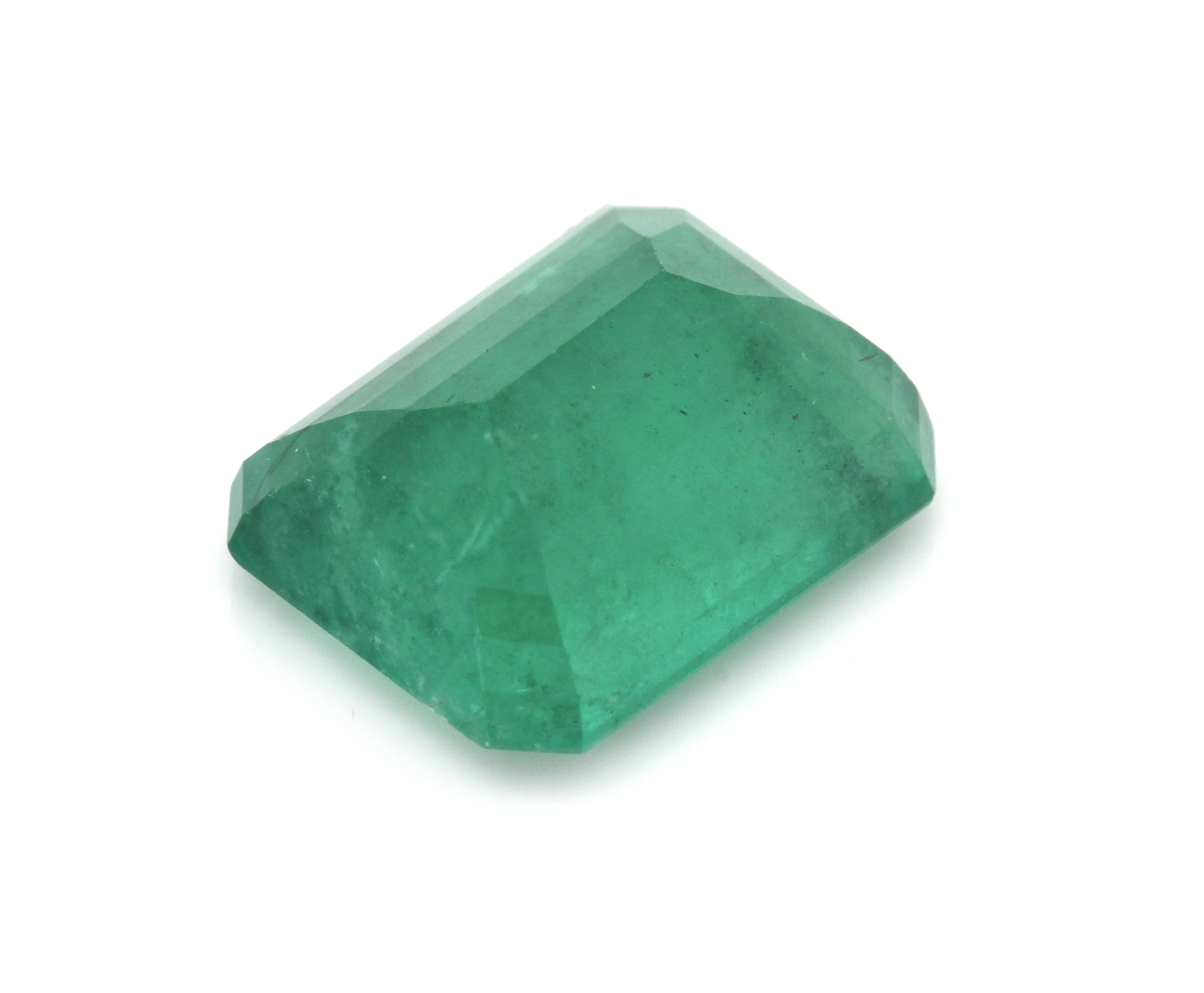 Detail a: Loser Smaragd, ca. 4.5 ct, oktogonaler Treppenschliff