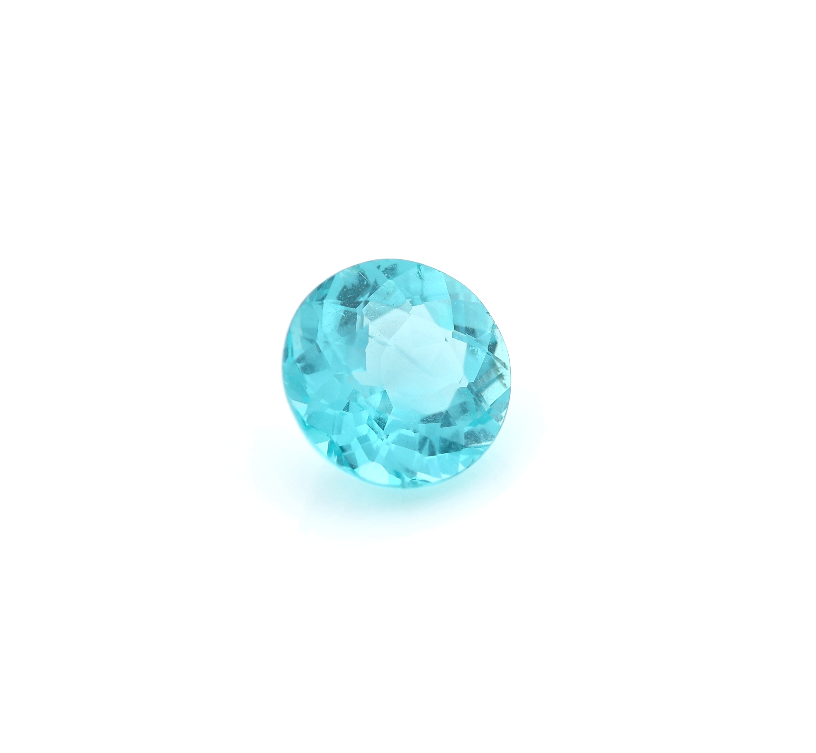 Detail a: Loser Paraiba Turmalin, ca. 2.05 ct, rundfacett.