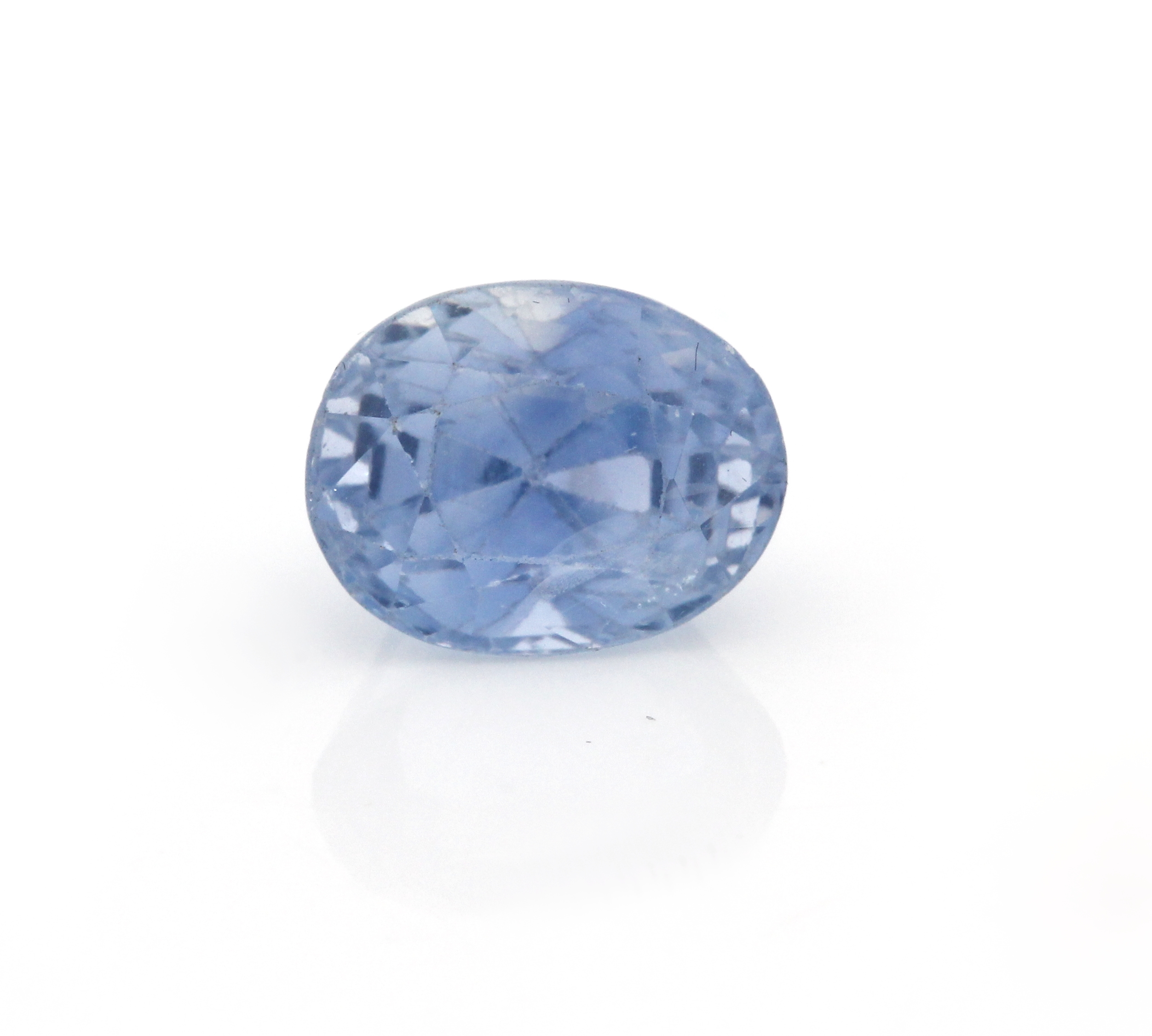 Loser Saphir, ca. 5.5 ct, ovalfacett., Ausfassware