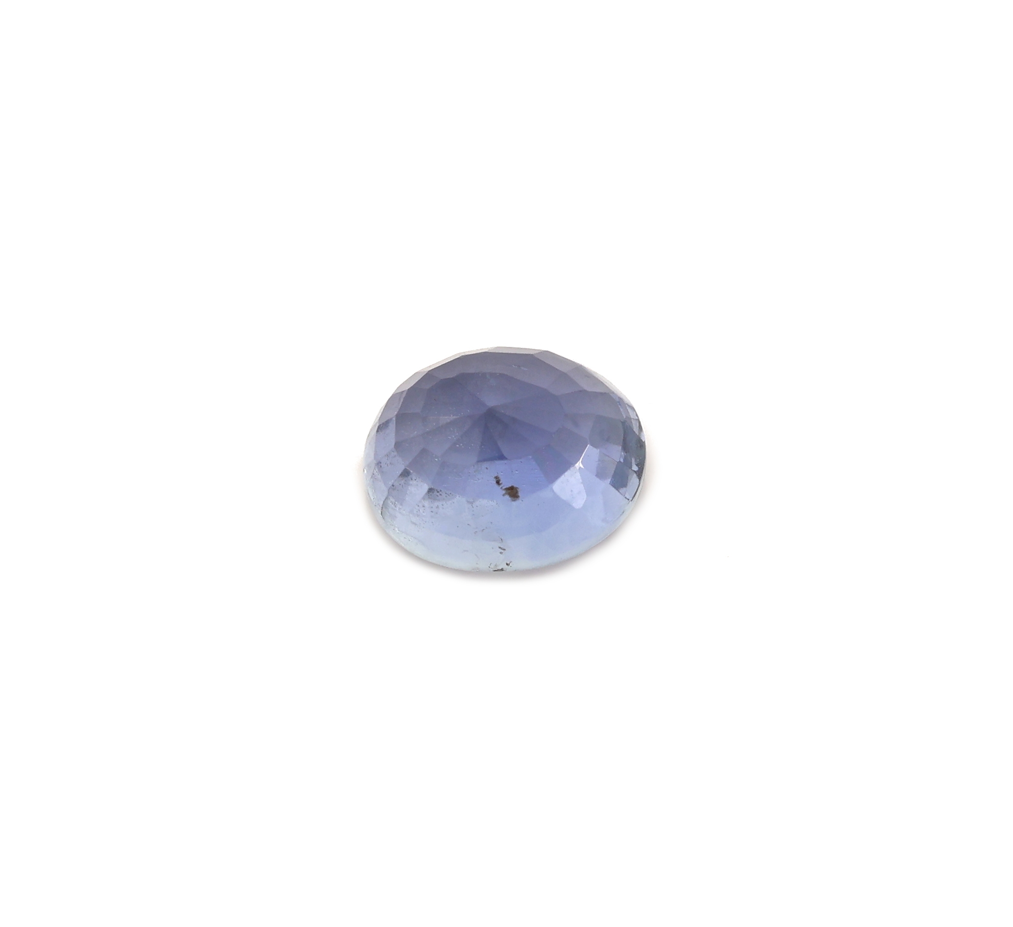 Detail a: Loser Saphir, ca. 3.01 ct, ovalfacett.