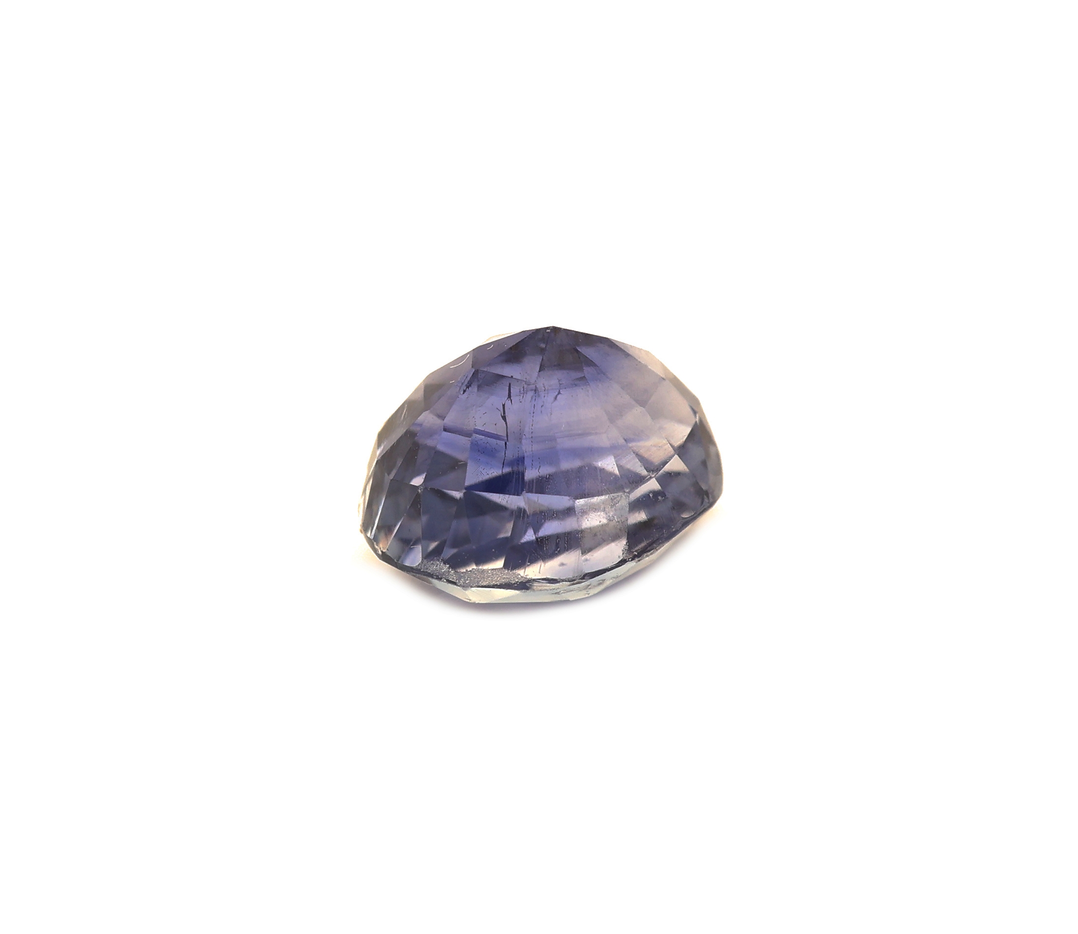 Detail c: Loser Saphir, ca. 2.52 ct, ovalfacett.