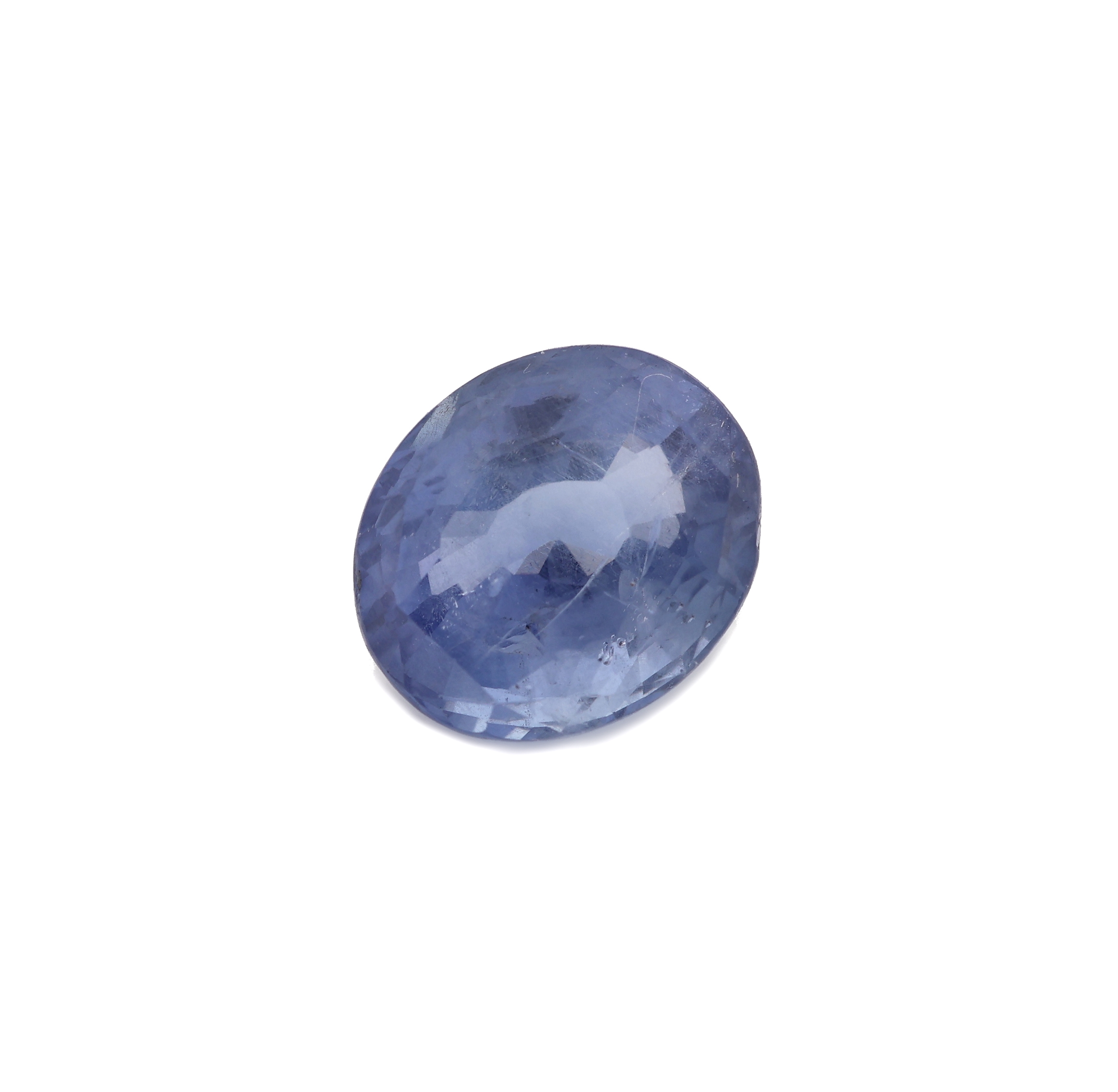 Detail a: Loser Saphir, ca. 2.65 ct, ovalfacett.
