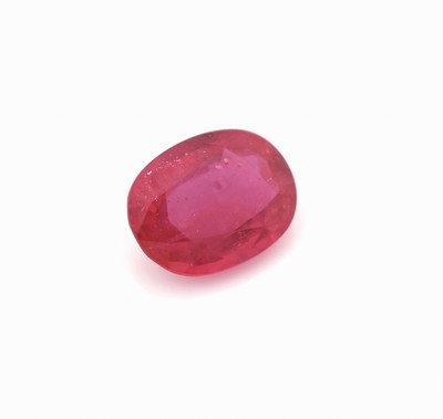 26888266a - Loser Rubin, ca. 4.2 ct, ovalfacett., beh.