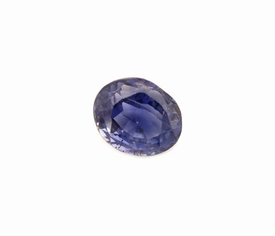 Image 26888274 - Loser Saphir, ca. 2.52 ct, ovalfacett.