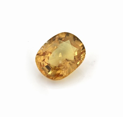Image 26888280 - Loser gelber Saphir, ca. 4.90 ct, ovalfacett.