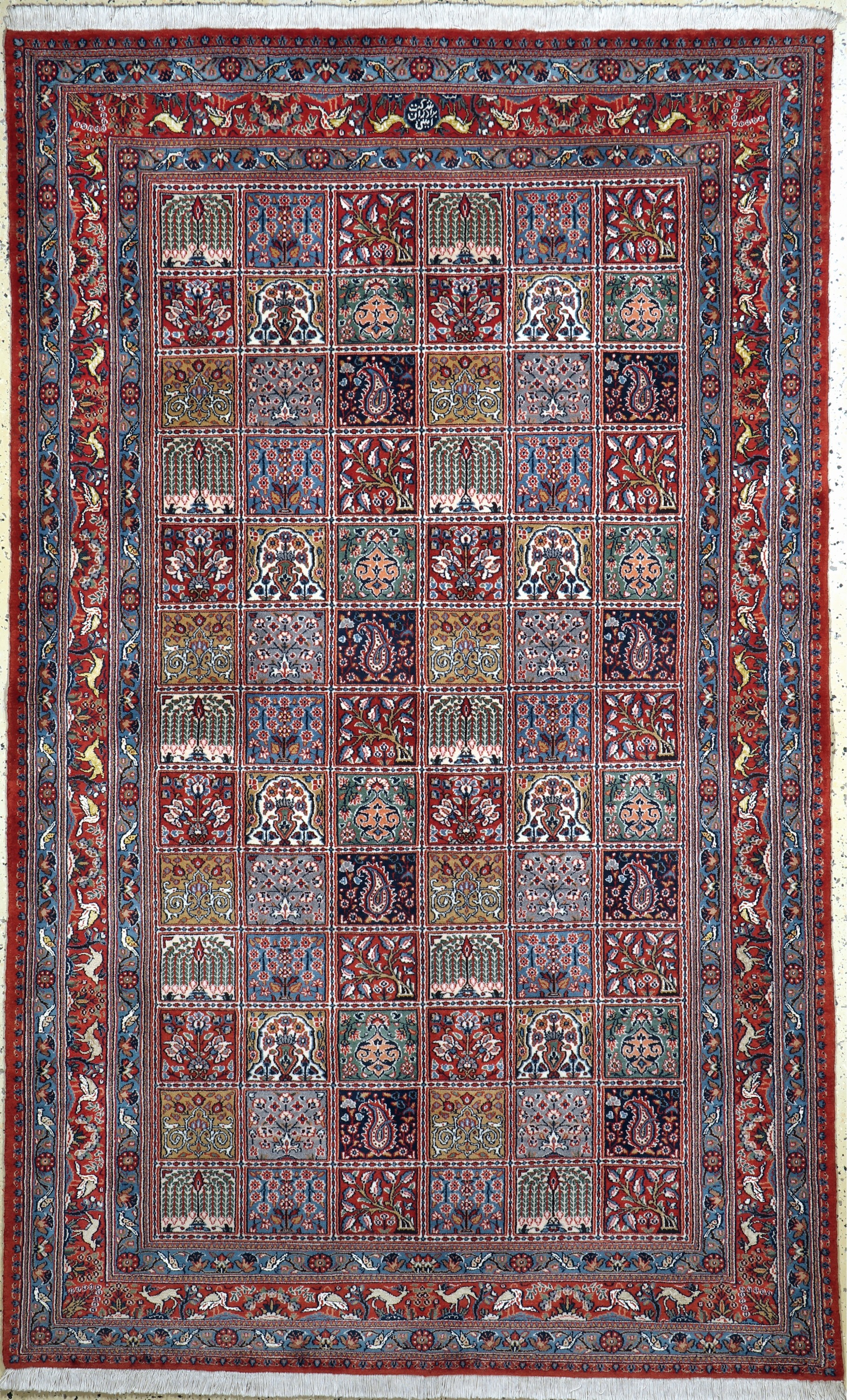 Mud Kork fein, Persien, Ende 20.Jhd, Korkwolle mit Seide, ca. 257 x 156 cm, EHZ: 1-2(nahezu Neuwertig).
