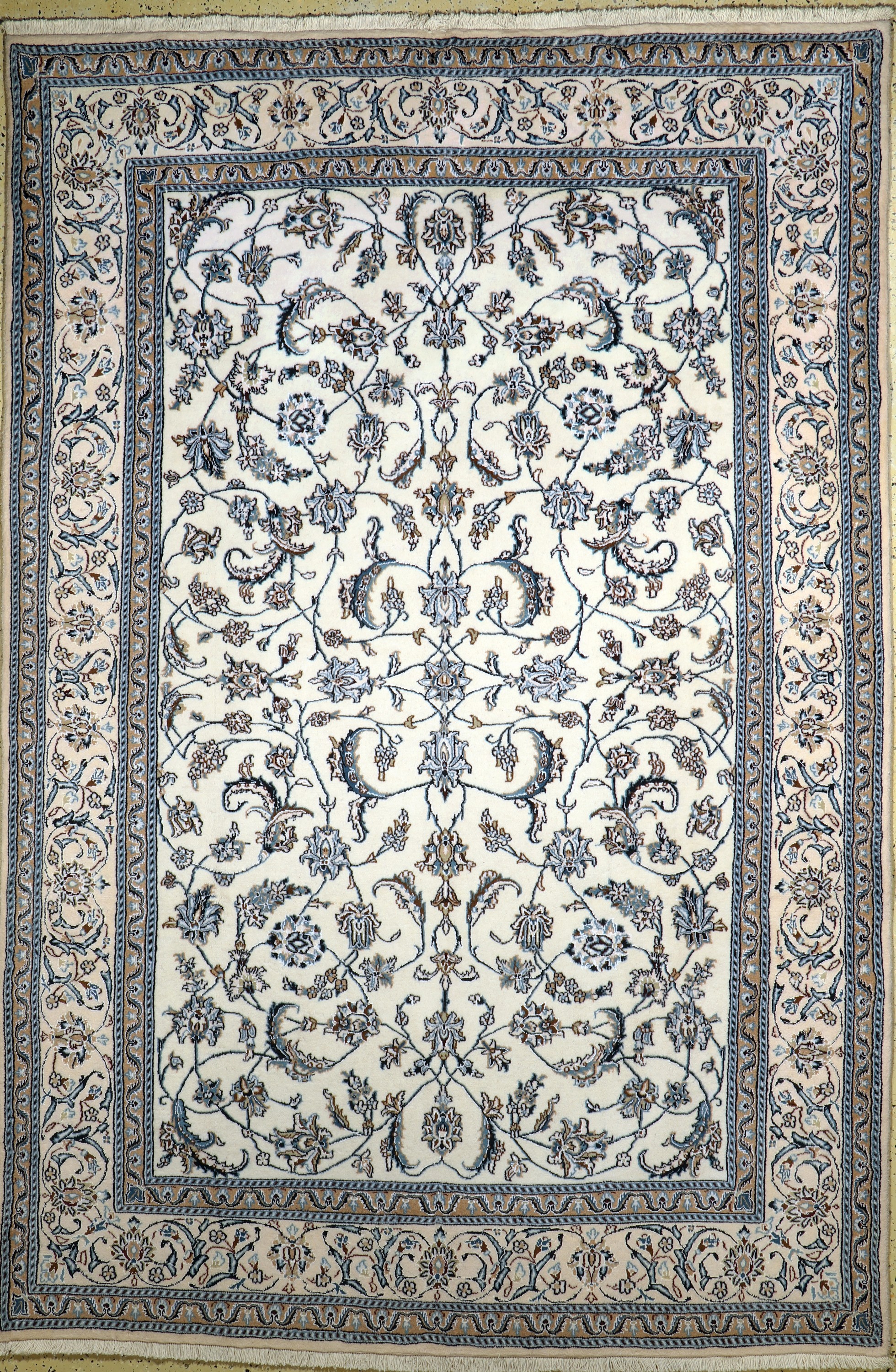 Nain, Persien, Ende 20.Jhd, Wolle auf Baumwolle, ca. 298 x 202 cm, EHZ: 1-2(nahezu Neuwertig).