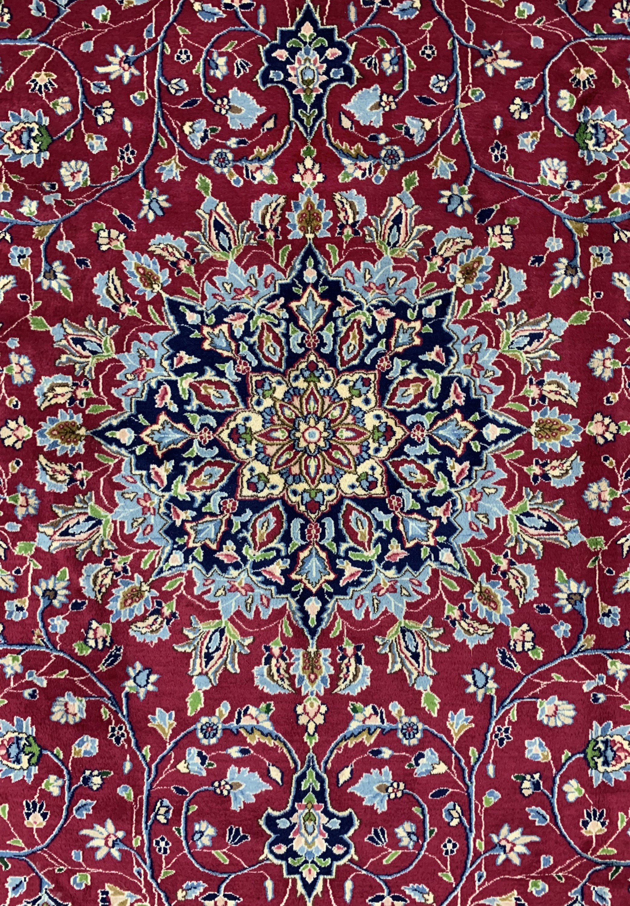 Detail c: Kerman fein, Persien, Ende 20.Jhd, Korkwolle, ca. 363 x 265 cm, EHZ: 1-2(nahezu Neuwertig).