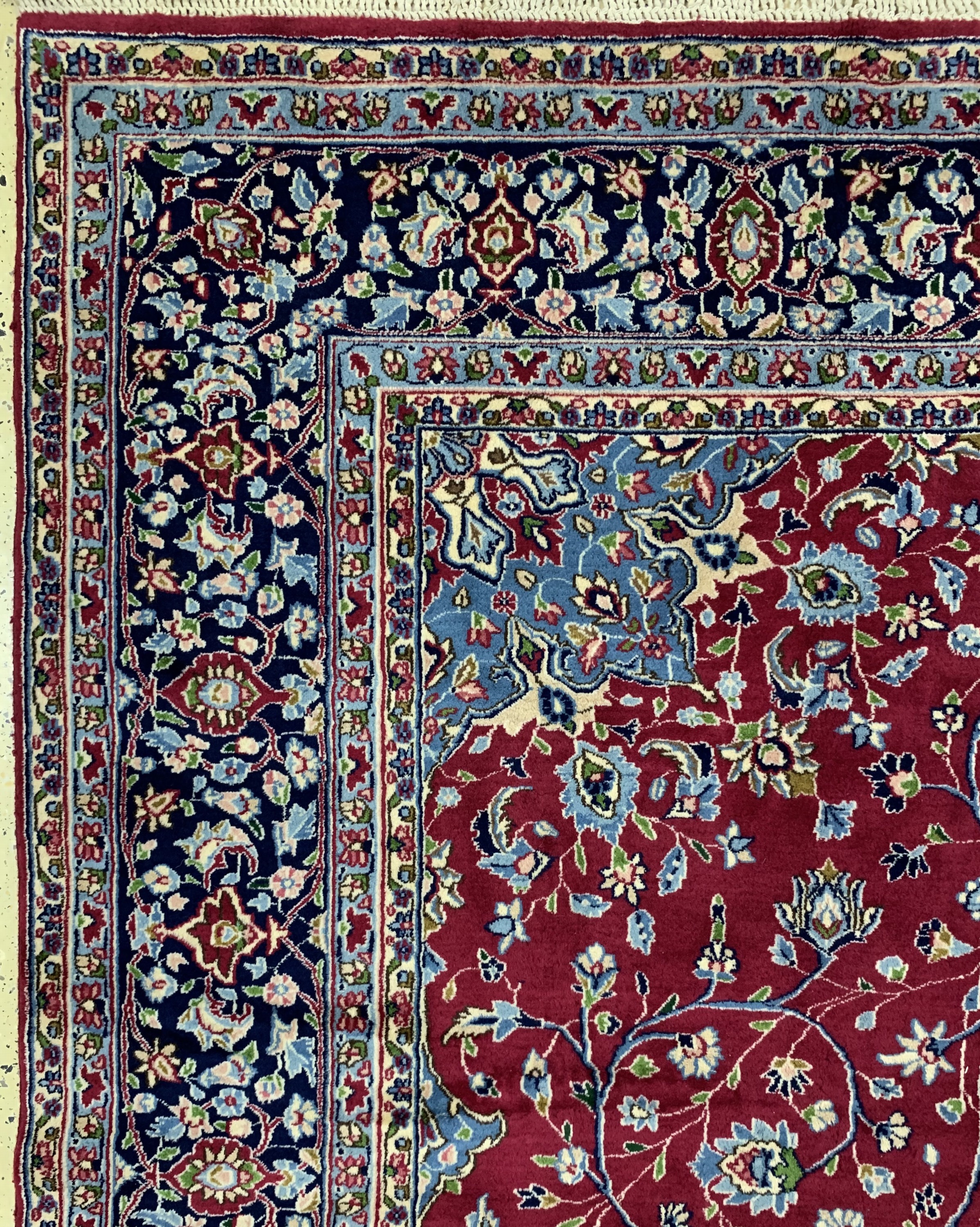 Detail d: Kerman fein, Persien, Ende 20.Jhd, Korkwolle, ca. 363 x 265 cm, EHZ: 1-2(nahezu Neuwertig).