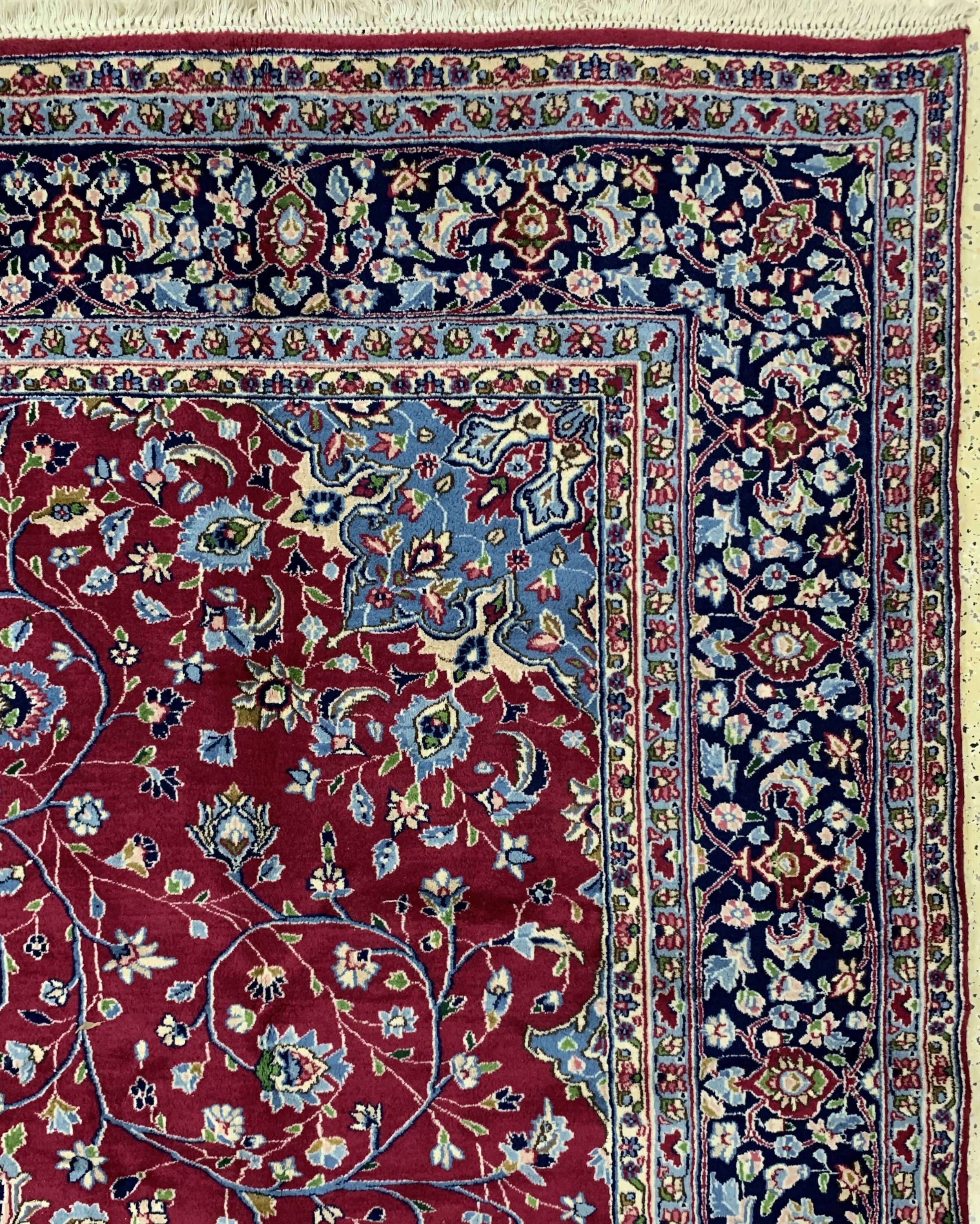 Detail e: Kerman fein, Persien, Ende 20.Jhd, Korkwolle, ca. 363 x 265 cm, EHZ: 1-2(nahezu Neuwertig).
