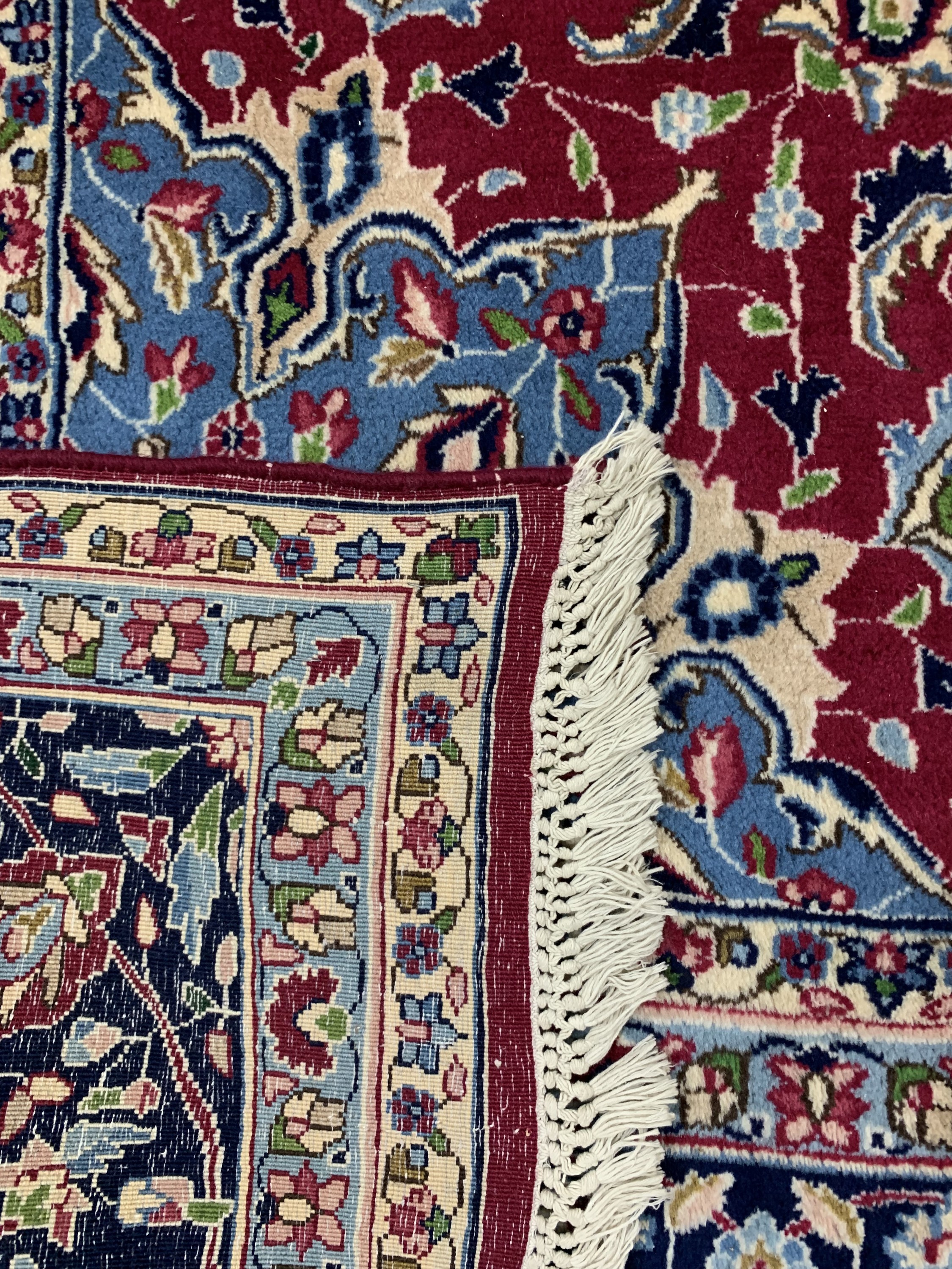 Detail g: Kerman fein, Persien, Ende 20.Jhd, Korkwolle, ca. 363 x 265 cm, EHZ: 1-2(nahezu Neuwertig).