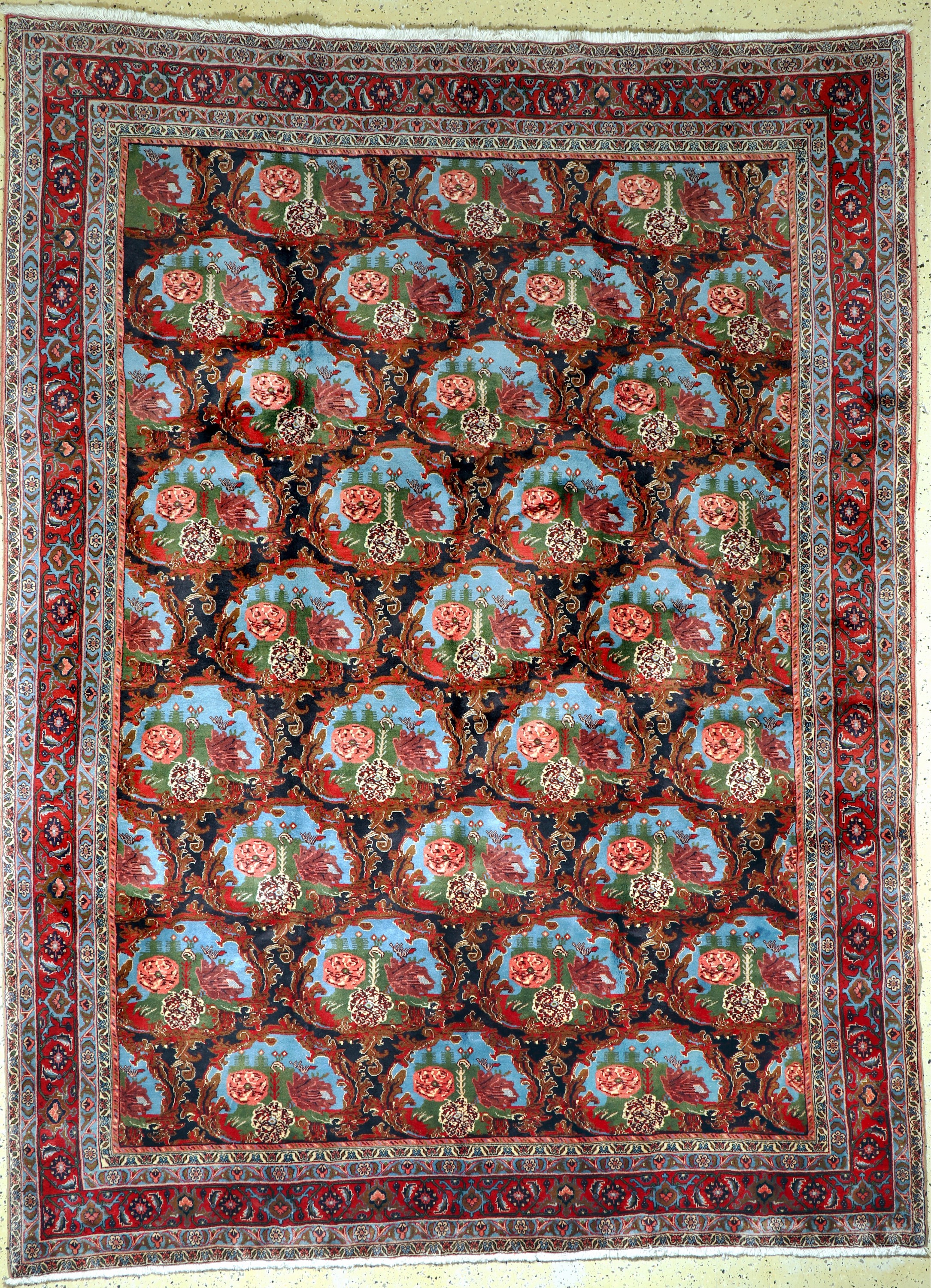 Senneh fein, Persien, Ende 20.Jhd, Korkwolle, ca. 335 x 250 cm, EHZ: 1-2(nahezu Neuwertig).