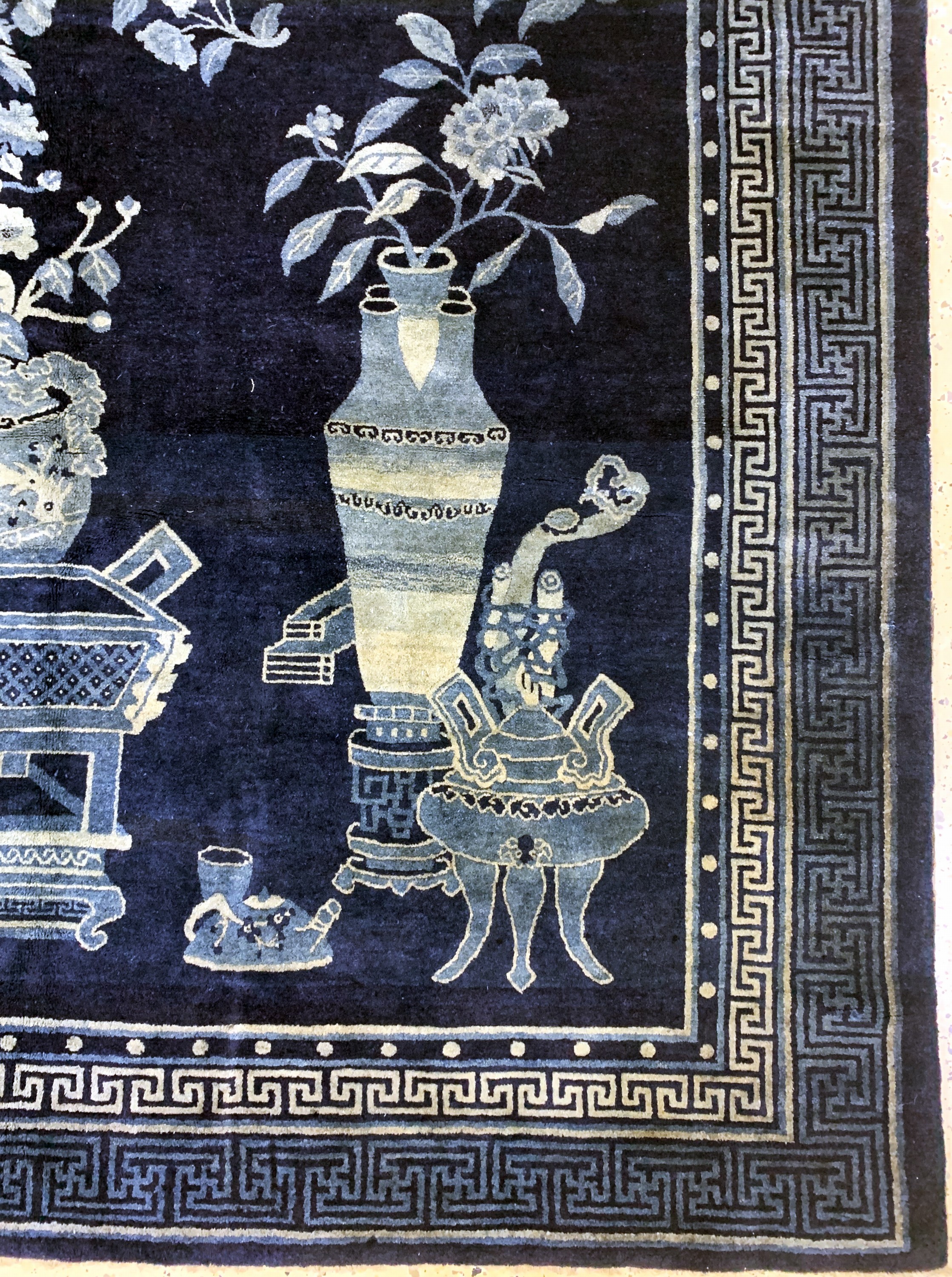 Detail a: Pao Tow, China, Anfang 20.Jhd, Wolle auf Baumwolle, ca. 175 x 186 cm, EHZ: 2
