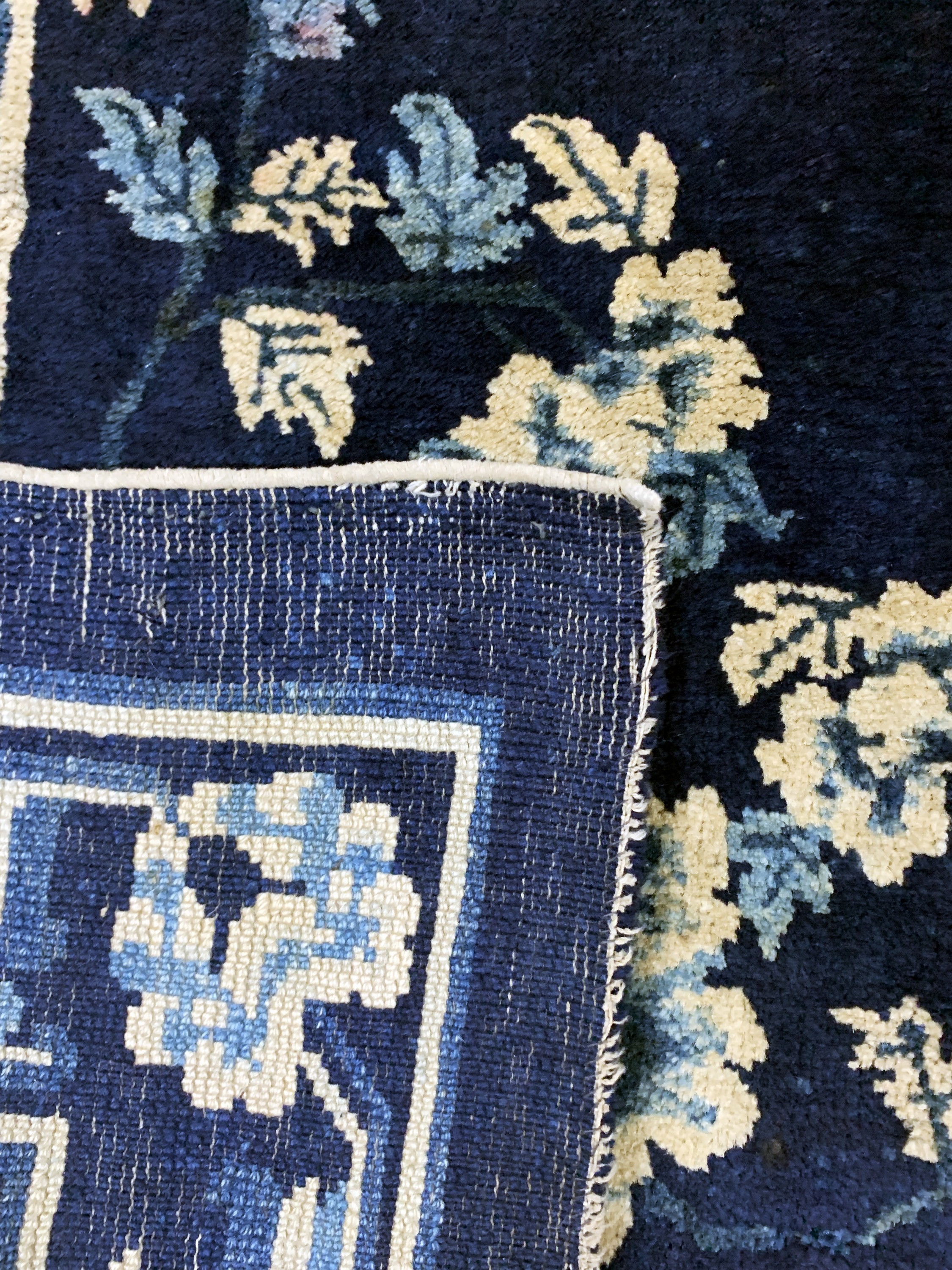 Detail e: Peking antik, China, um 1900, Wolle auf Baumwolle, ca. 217 x 160 cm, EHZ: 2