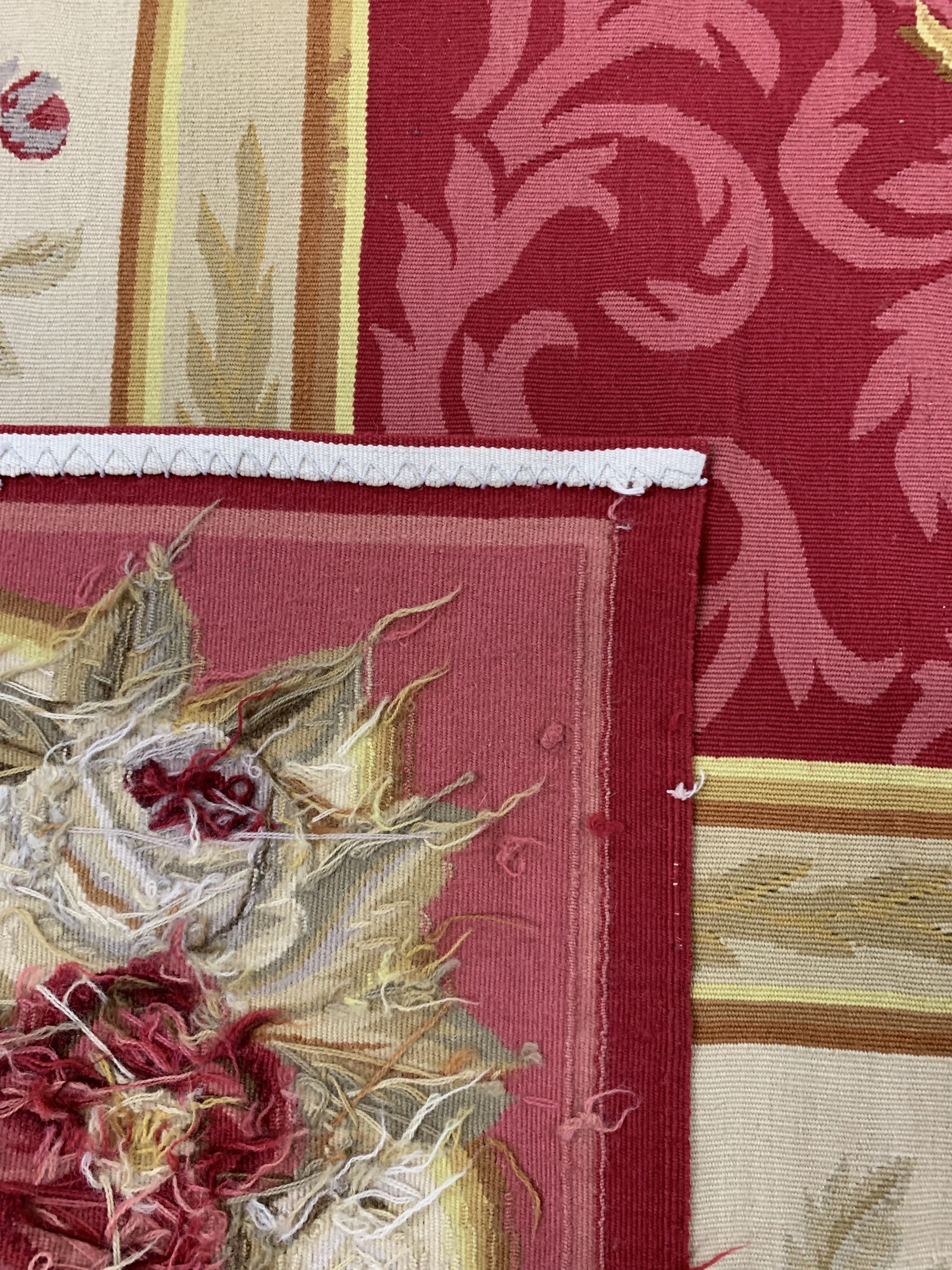 Detail g: Aubusson"flachgewebt", China, Ende 20.Jhd, Wolle auf Baumwolle, ca. 300 x 234 cm, EHZ: 1-2