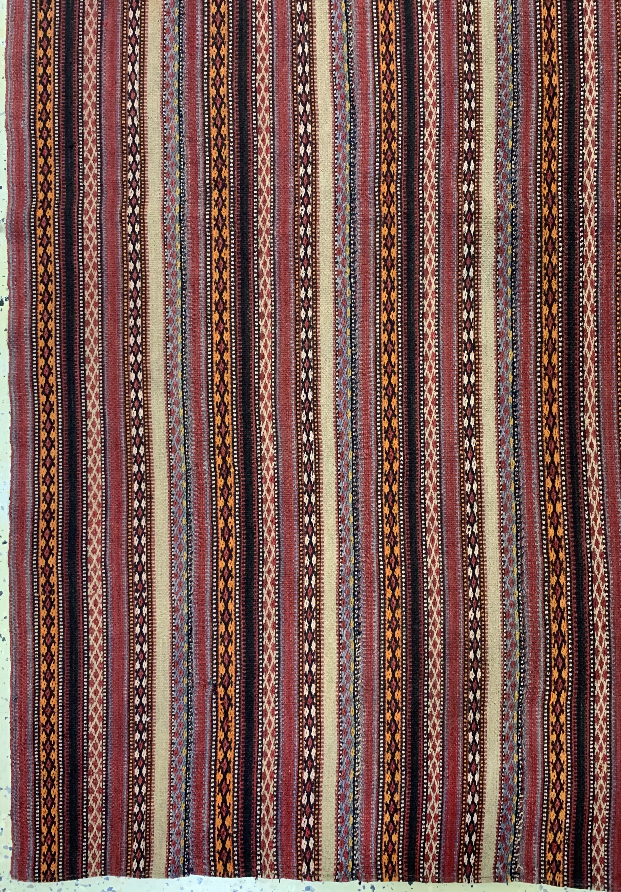 Detail b: Djajim"Nomaden-Decke", Persien, Anfang 20.Jhd, Wolle auf Wolle, ca. 183 x 180 cm, EHZ: 2(8 Bahnig)