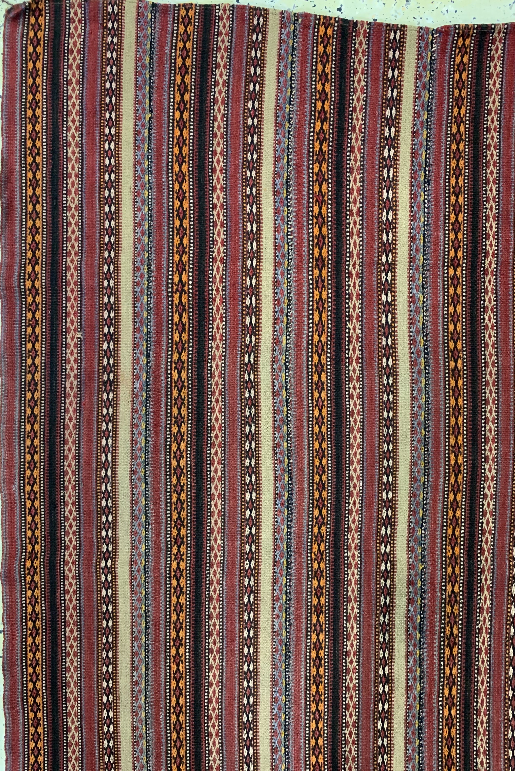 Detail c: Djajim"Nomaden-Decke", Persien, Anfang 20.Jhd, Wolle auf Wolle, ca. 183 x 180 cm, EHZ: 2(8 Bahnig)