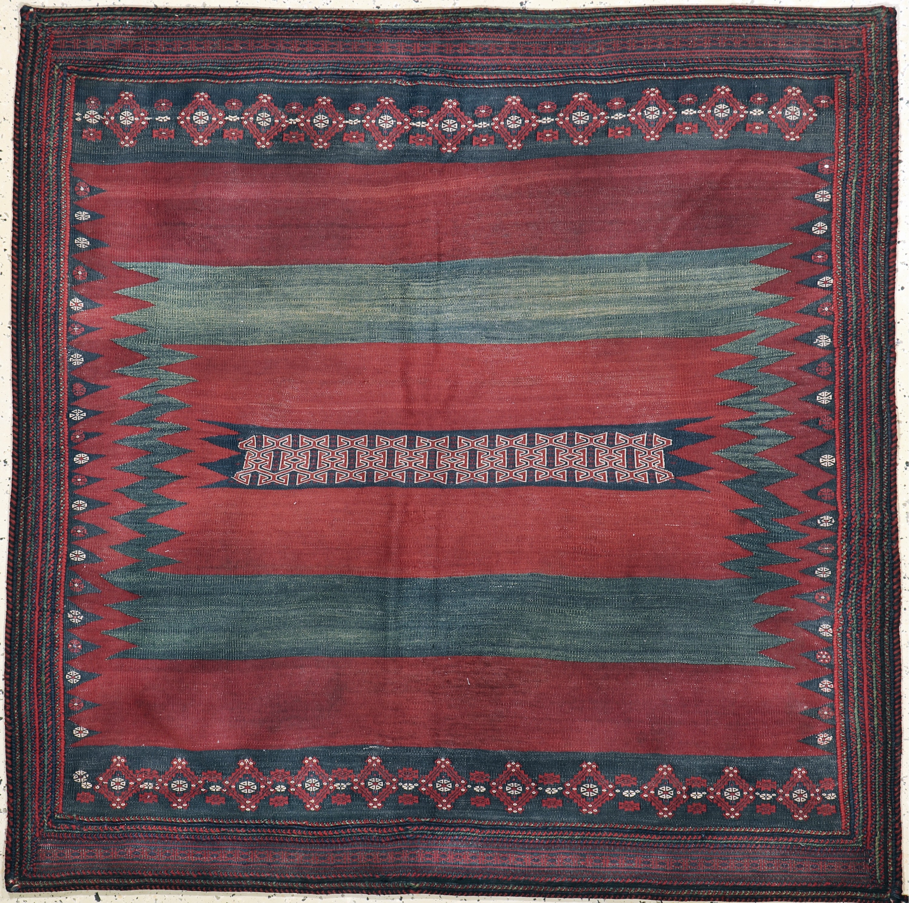 Afschar"Rukorsi"alt, Persien, Anfang 20.Jhd, Wolle auf Wolle, ca. 160 x 160 cm, EHZ: 2
