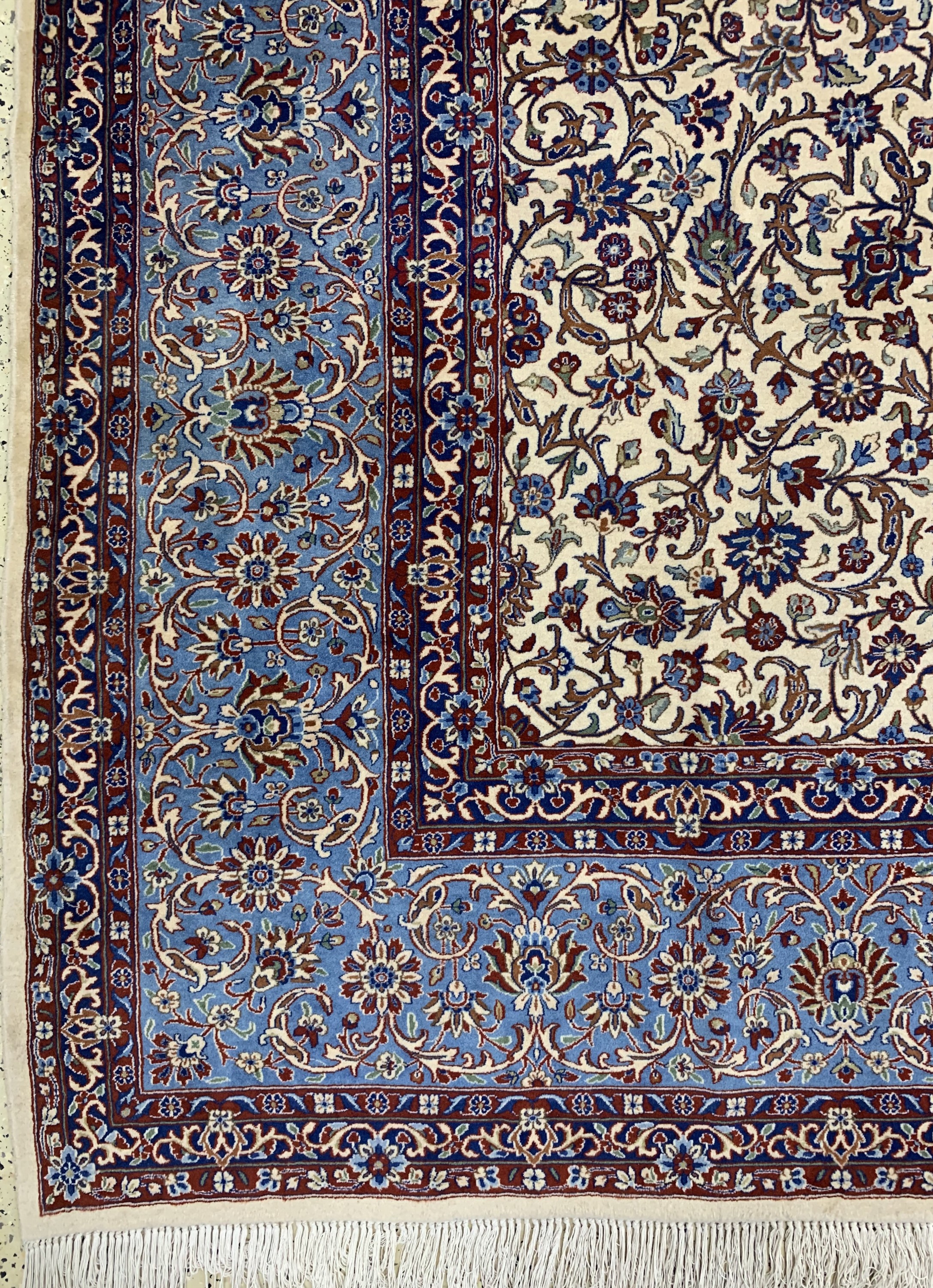 Detail c: Kerman Kork fein, Persien, Ende 20.Jhd, Korkwolle auf Baumwolle, ca. 490 x 345 cm, EHZ: 1-2(nahezu Neuwertig).