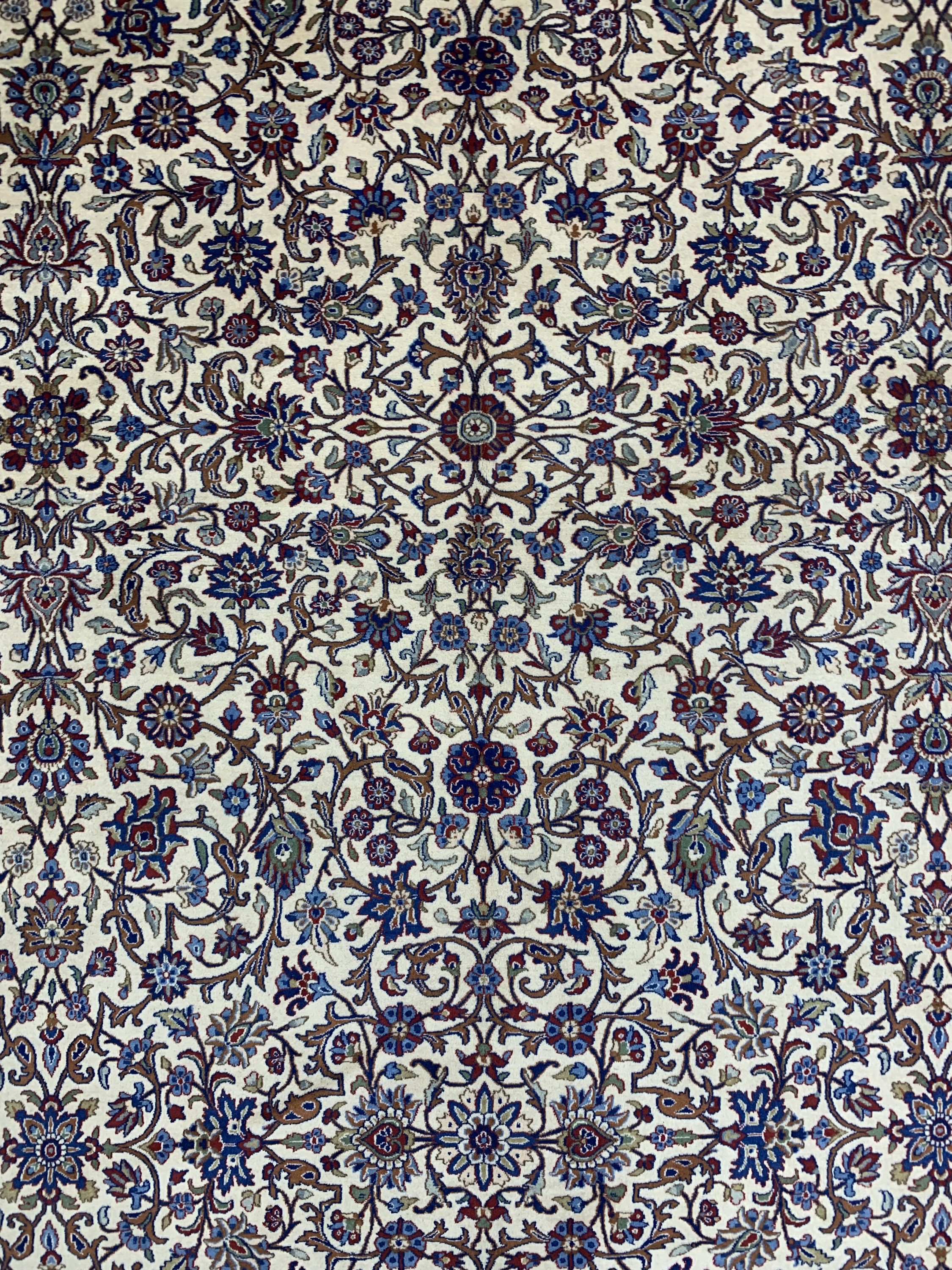 Detail d: Kerman Kork fein, Persien, Ende 20.Jhd, Korkwolle auf Baumwolle, ca. 490 x 345 cm, EHZ: 1-2(nahezu Neuwertig).