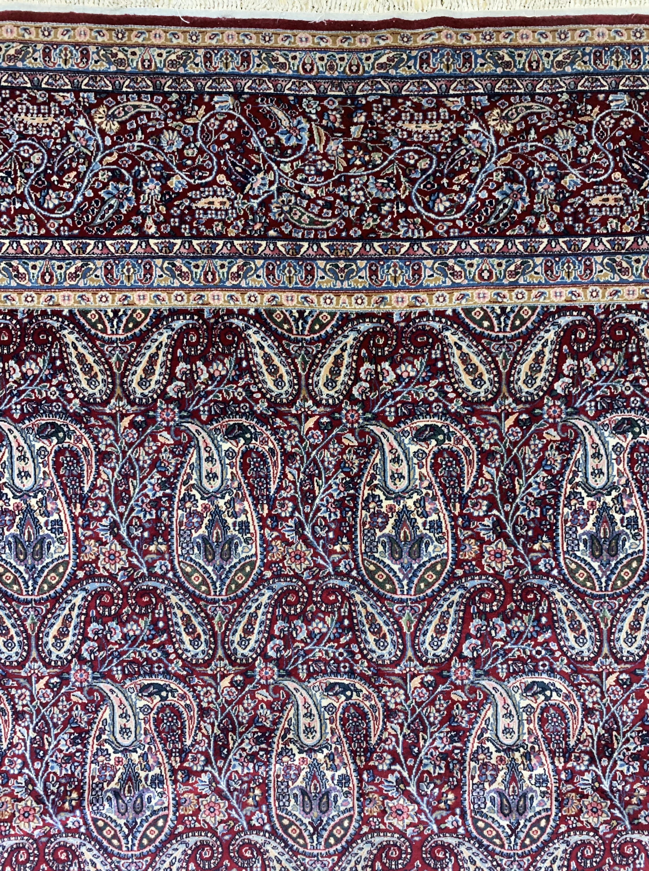 Detail b: Kerman Kork fein, Persien, Mitte 20.Jhd, Korkwolle auf Baumwolle, ca. 507 x 345 cm, EHZ: 1-2(nahezu Neuwertig).