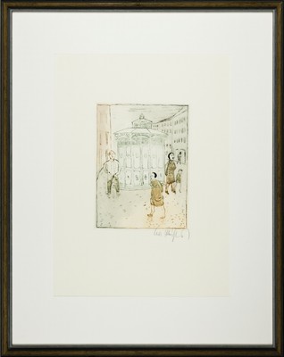 26888302k - Kurt Mühlenhaupt, 1921 Klein Ziescht-2006 Zehdenick, 2 Farbradierungen: Pinkelbude, ...