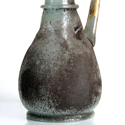 26888318c - Grotesken-Krug in Vetro a scavo-Technik, Ermanno Nason für Cenedese, Murano, ...