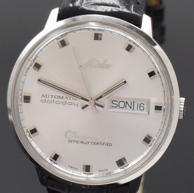 26888394a - MIDO Chronometer Datoday Armbanduhr in Stahl, Schweiz um 2000, Automatik, ...