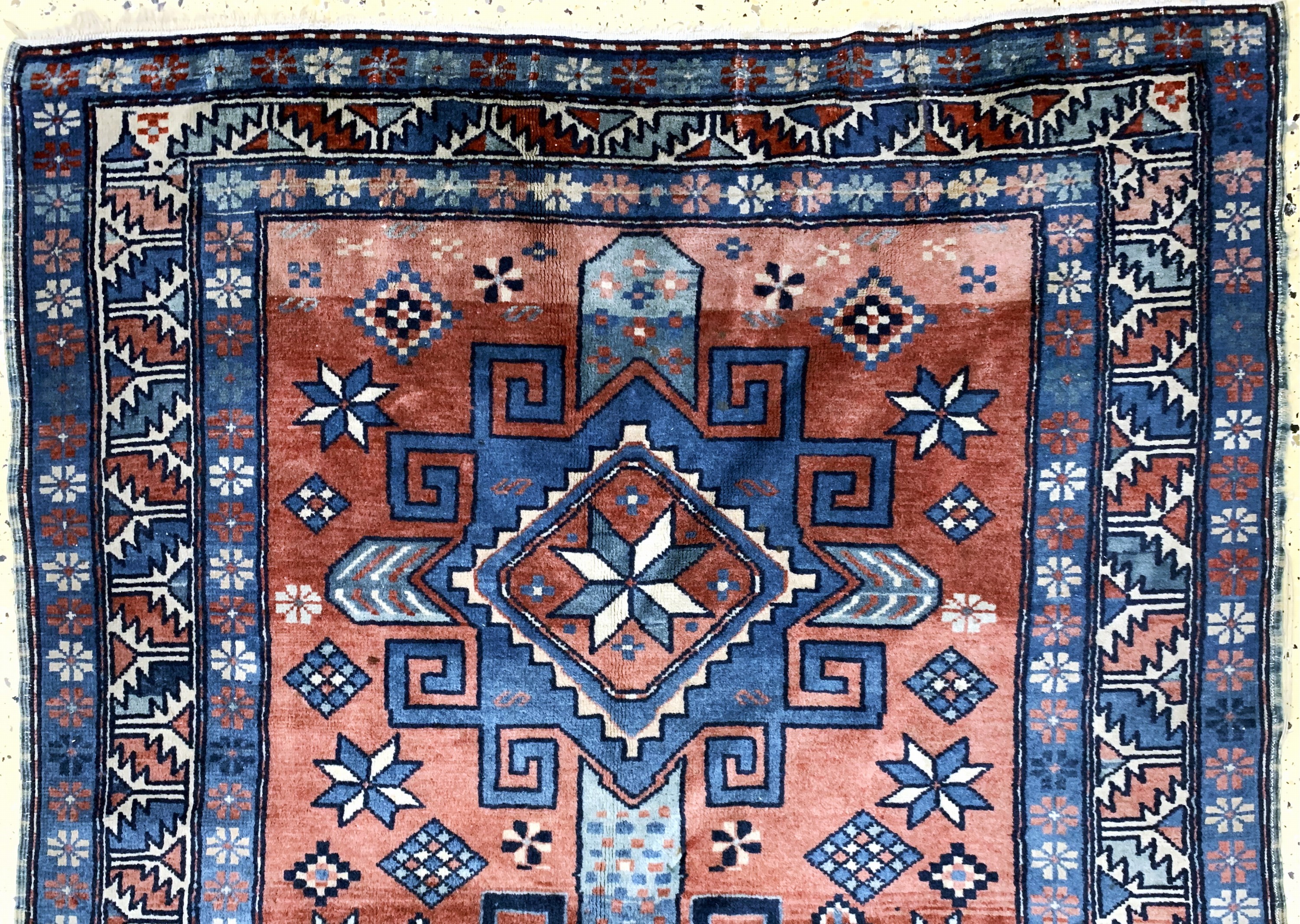 Detail e: Konvolut Schirwan & Derbent, Kaukasus, Anfang 20.Jhd, Wolle auf Baumwolle, ca. 185 x 126 cm, EHZ: 3