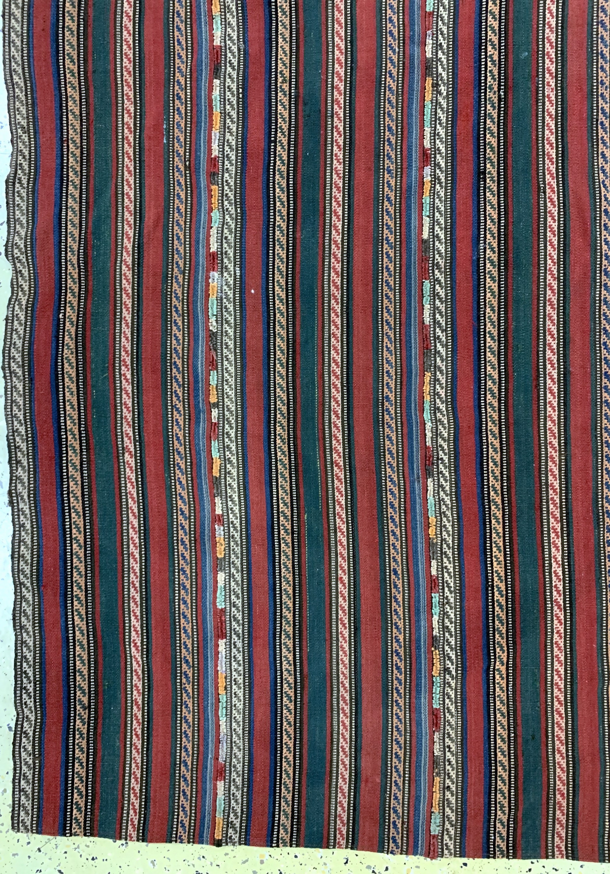 Detail b: Djajim"Nomaden Decke", Persien, Anfang 20.Jhd, Wolle auf Wolle, ca. 236 x 190 cm, EHZ: 2(6 Bahnen)