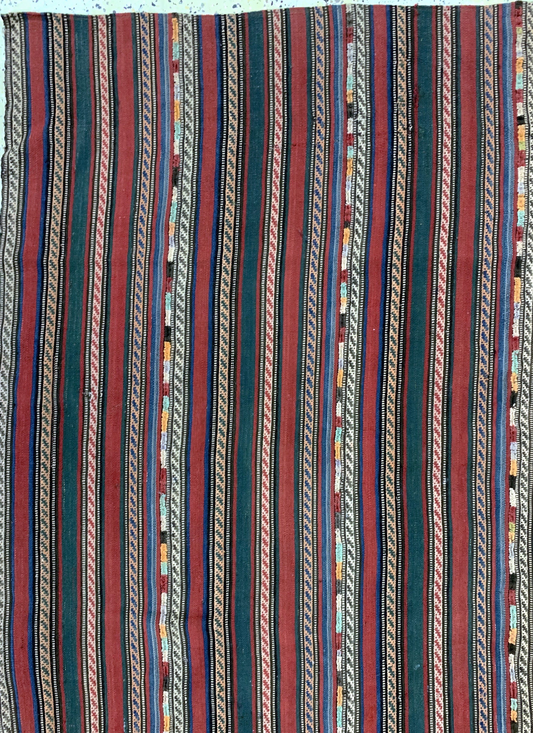 Detail c: Djajim"Nomaden Decke", Persien, Anfang 20.Jhd, Wolle auf Wolle, ca. 236 x 190 cm, EHZ: 2(6 Bahnen)