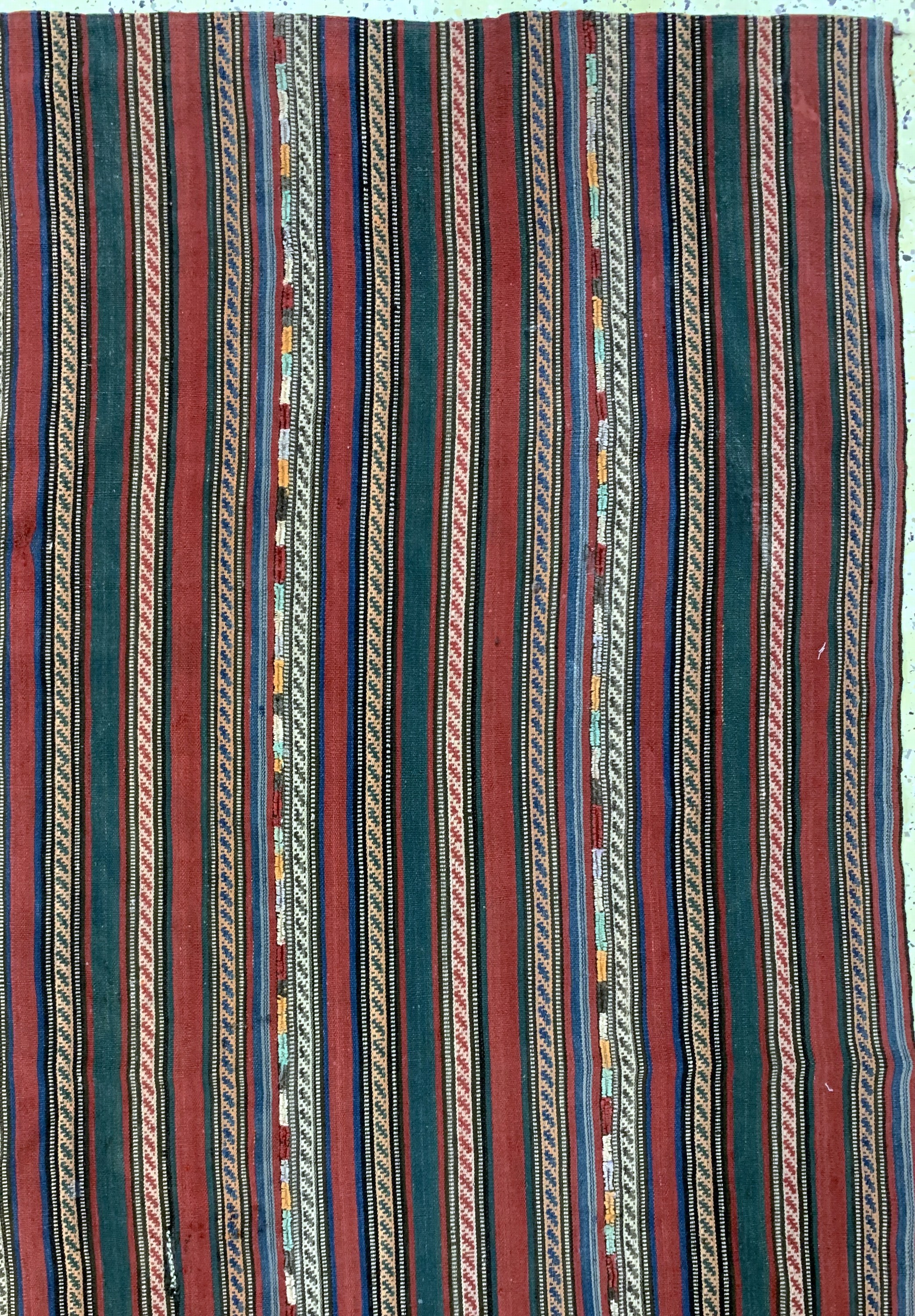 Detail d: Djajim"Nomaden Decke", Persien, Anfang 20.Jhd, Wolle auf Wolle, ca. 236 x 190 cm, EHZ: 2(6 Bahnen)