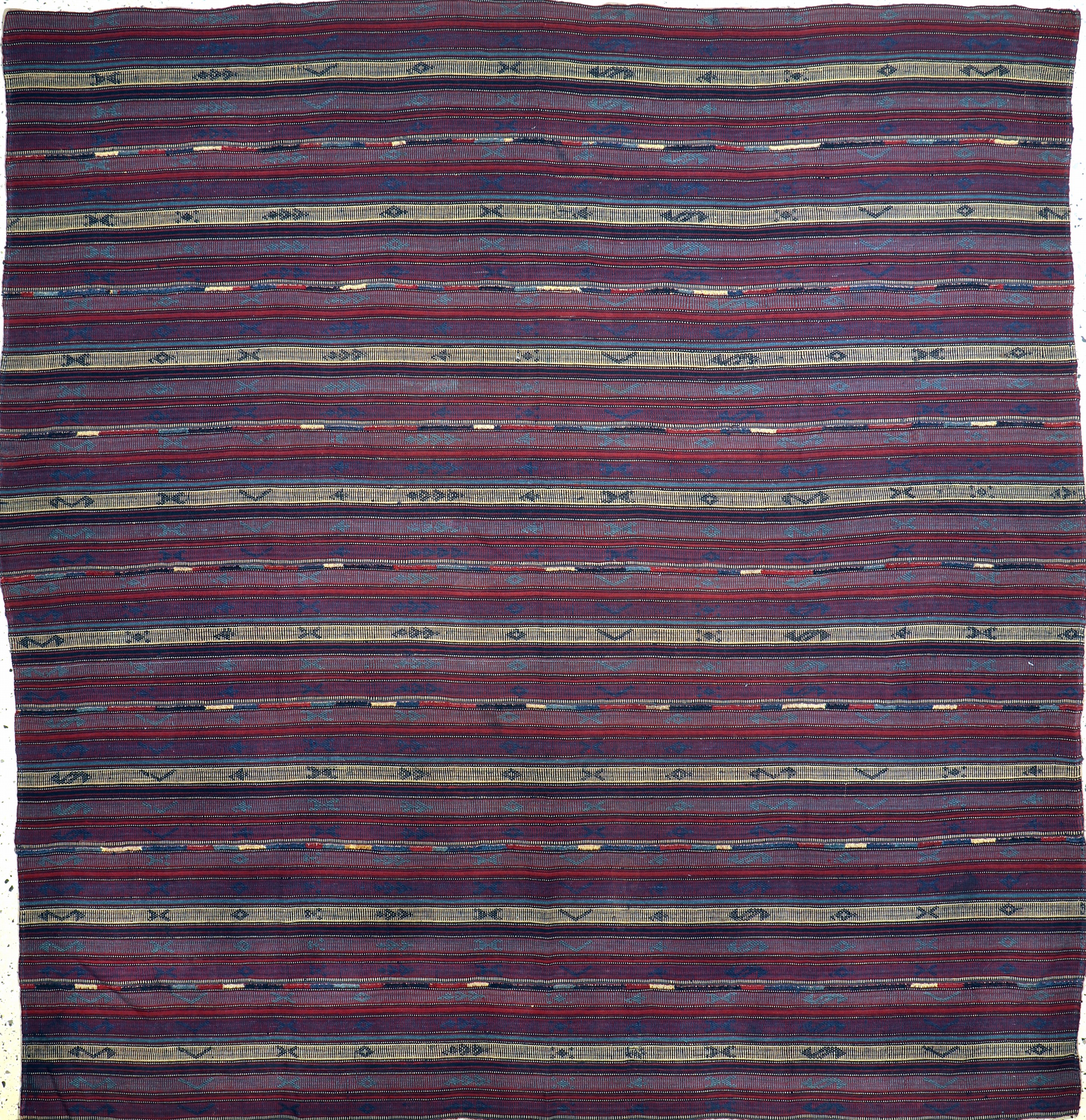 Djajim"Nomaden Decke", Persien, Anfang 20.Jhd, Wolle auf Wolle, ca. 214 x 204 cm, EHZ: 2(8 Bahnen)