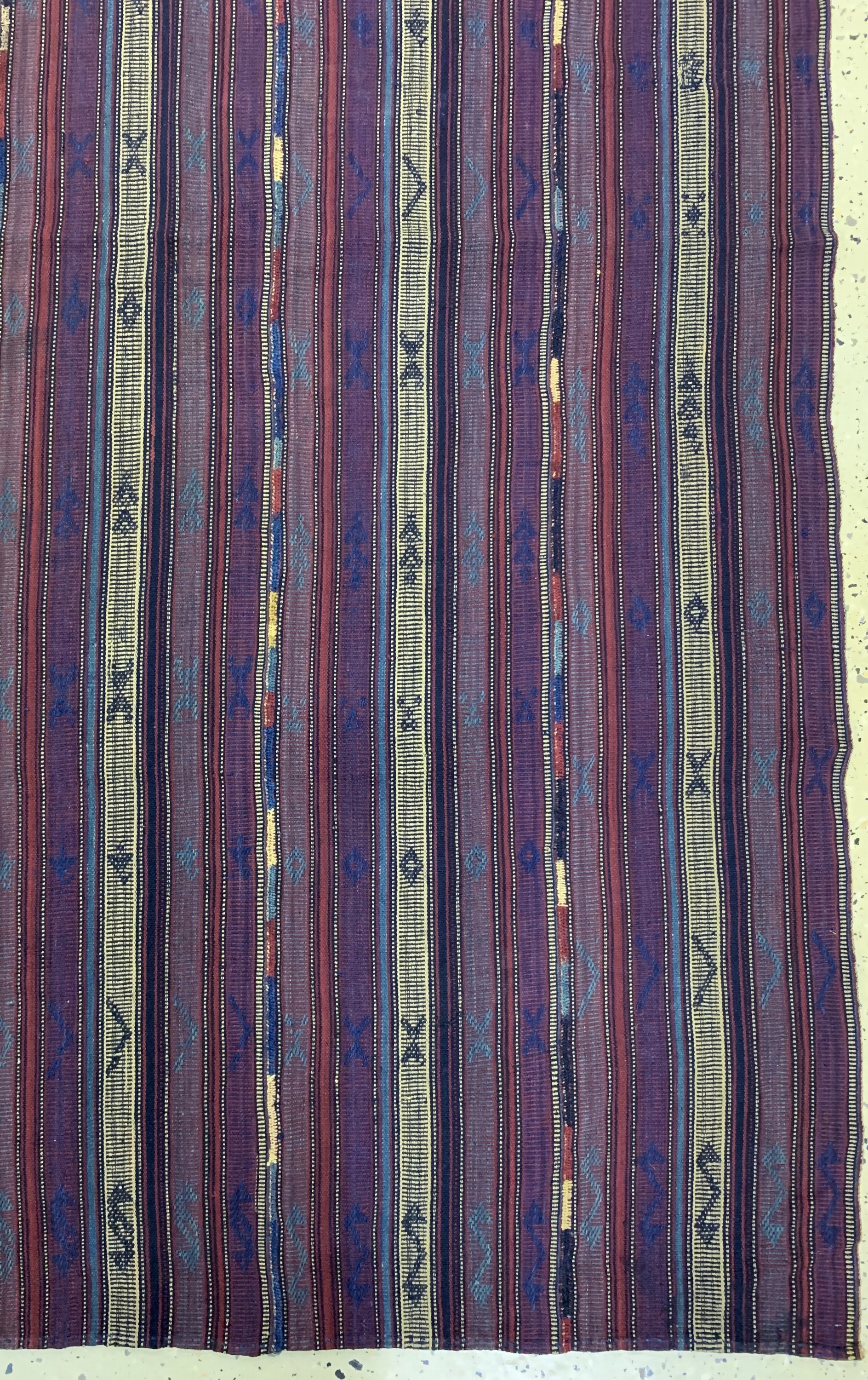 Detail a: Djajim"Nomaden Decke", Persien, Anfang 20.Jhd, Wolle auf Wolle, ca. 214 x 204 cm, EHZ: 2(8 Bahnen)