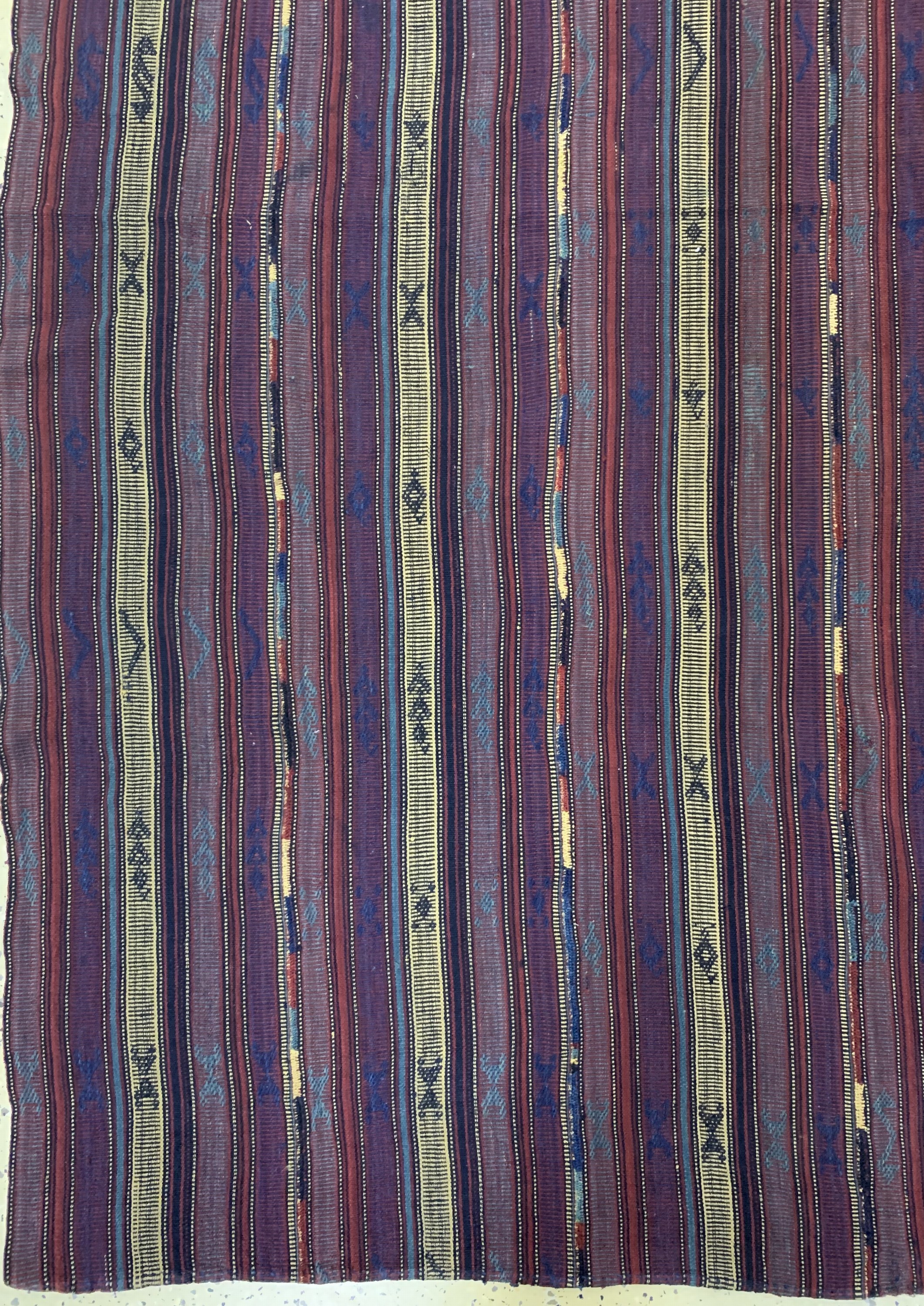 Detail b: Djajim"Nomaden Decke", Persien, Anfang 20.Jhd, Wolle auf Wolle, ca. 214 x 204 cm, EHZ: 2(8 Bahnen)